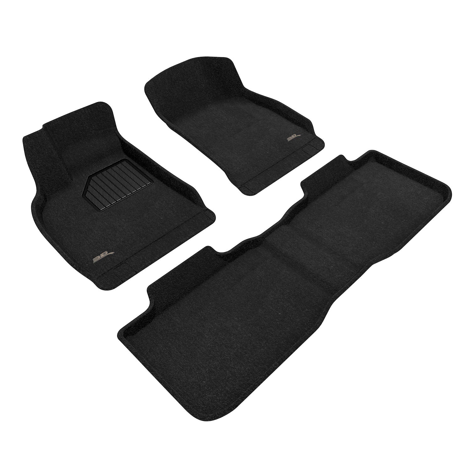 3D Maxpider 2022-2024 Lucid Air Touring Elegant Black 1st Row 2nd Row Floor Mats L1LU00104709