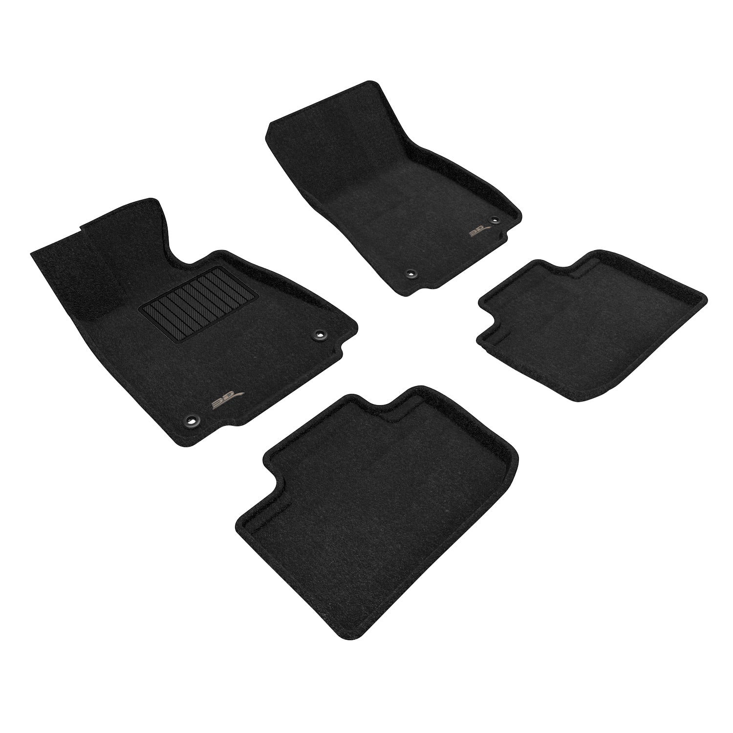 3D Maxpider 2014-2024 Lexus Is250 Elegant 1st Row 2nd Row Floor Mats Woven PP Black L1LX03404709