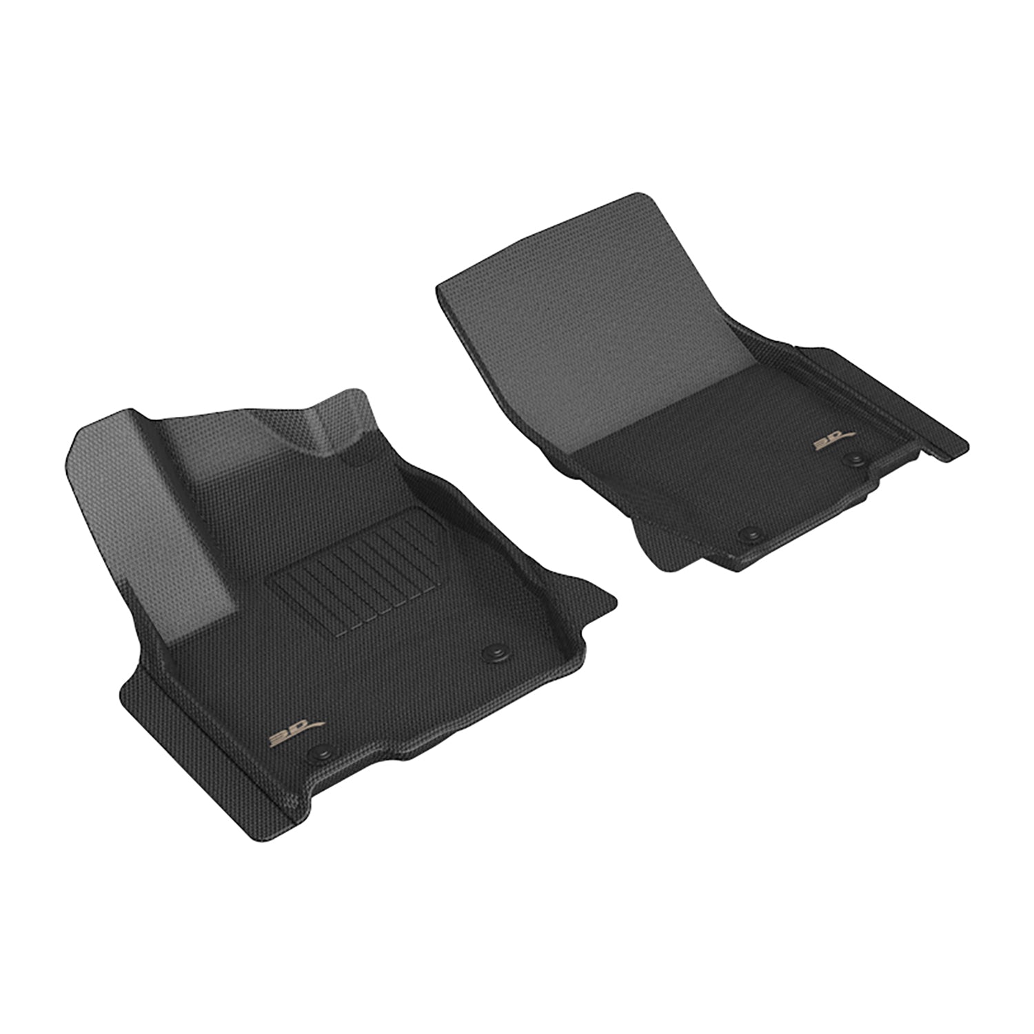 3D Maxpider 2024 Lexus GX Toyota Land Cruiser Kagu Black 1st Row Floor Mat L1LX08811509