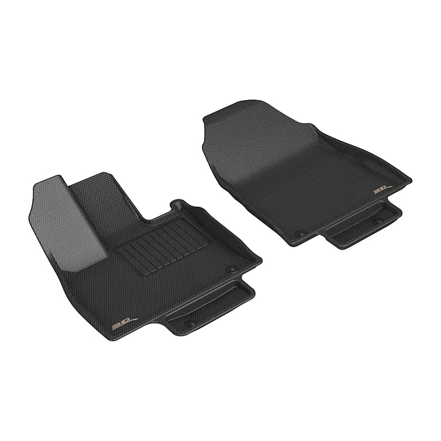 3D Maxpider 2024-2025 Lexus TX Kagu Black 1st Row Floor Mats L1LX09111509