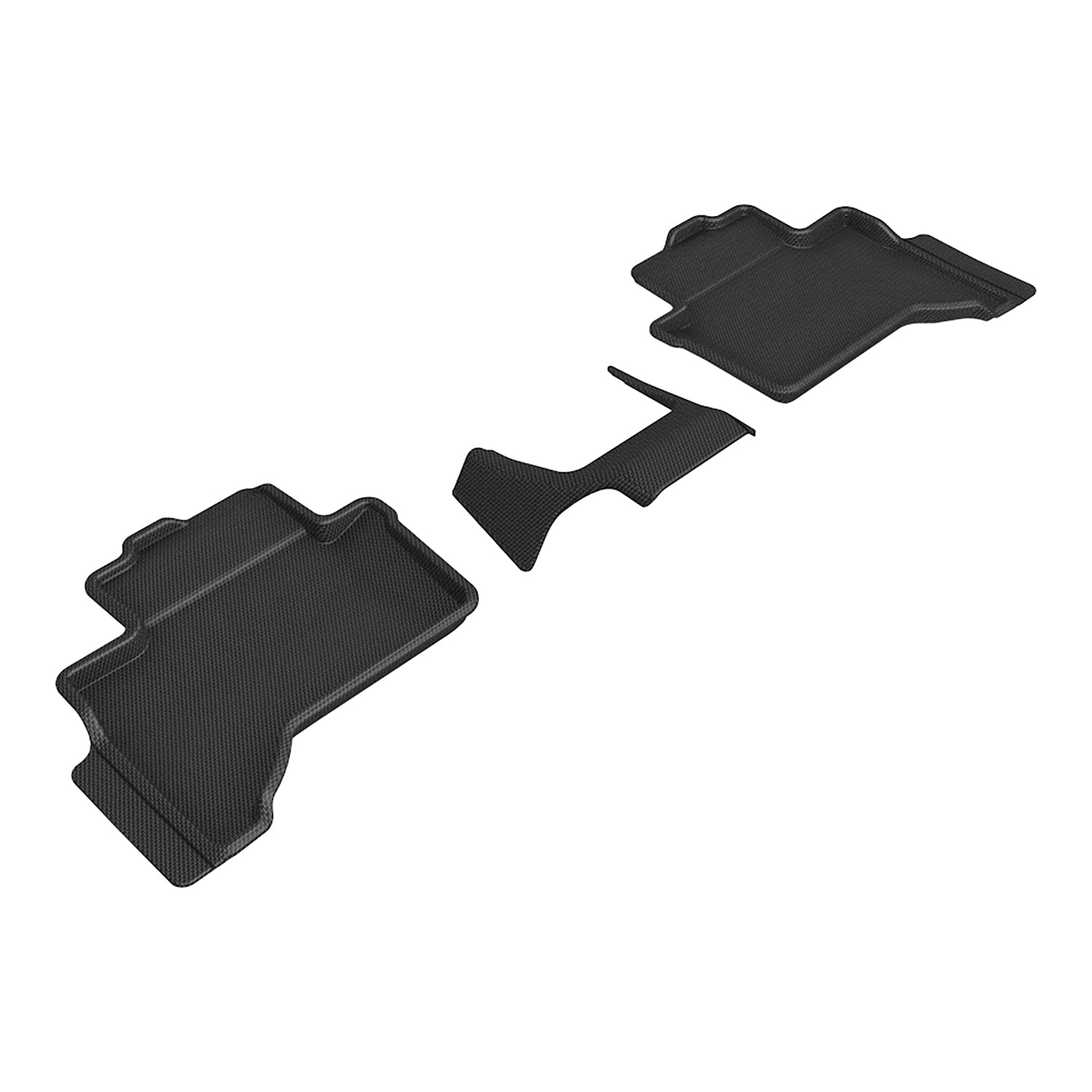 3D Maxpider 2024-2026 Lexus GX 6-Seat Kagu Black 2nd Rows Floor Mat With Cool Box L1LX09421509