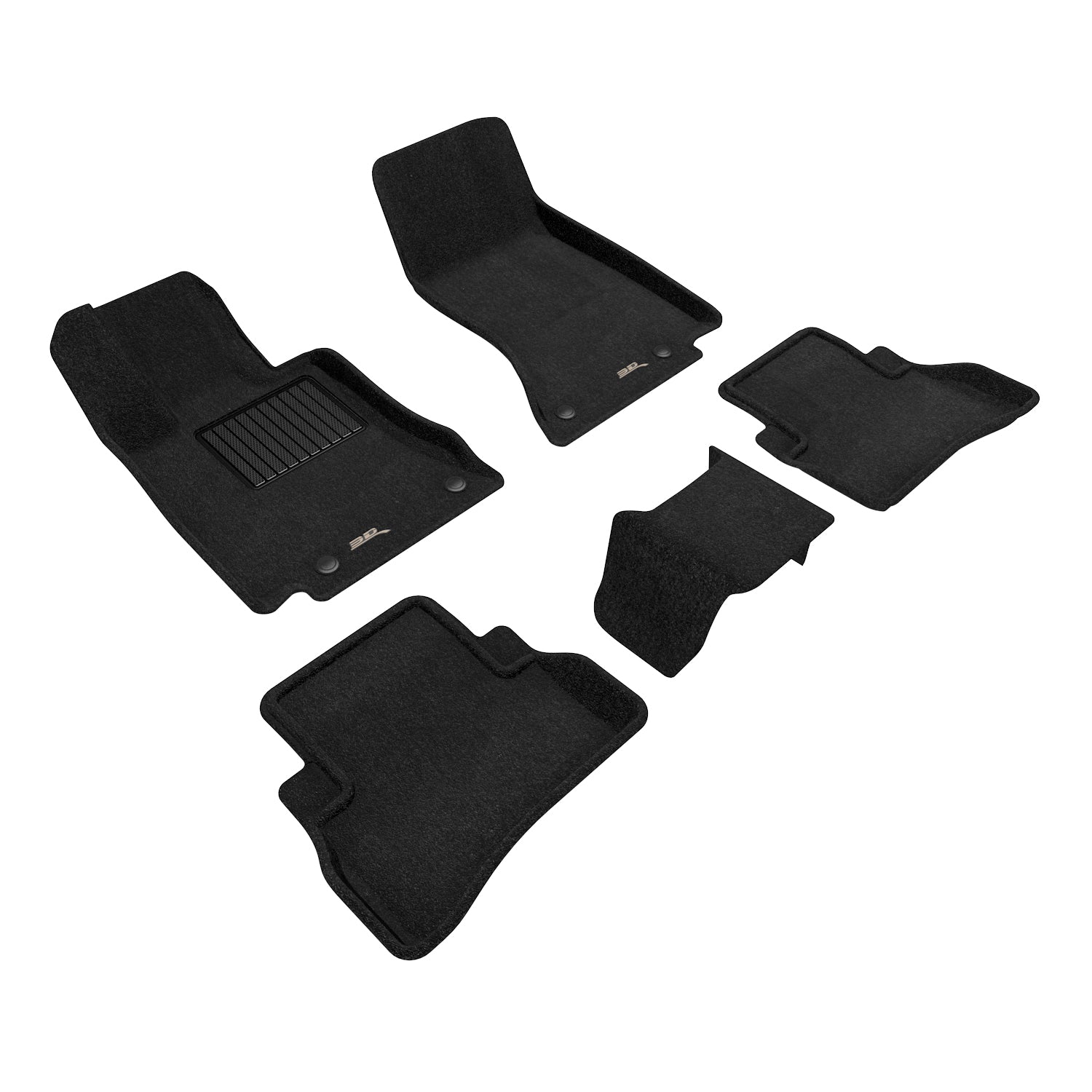 3D Maxpider 2024-2026 Mercedes-Benz E-Class Sedan W214 All-Terrain X214 Elegant Black 1st 2nd Rows Floor Mat L1MB19104709