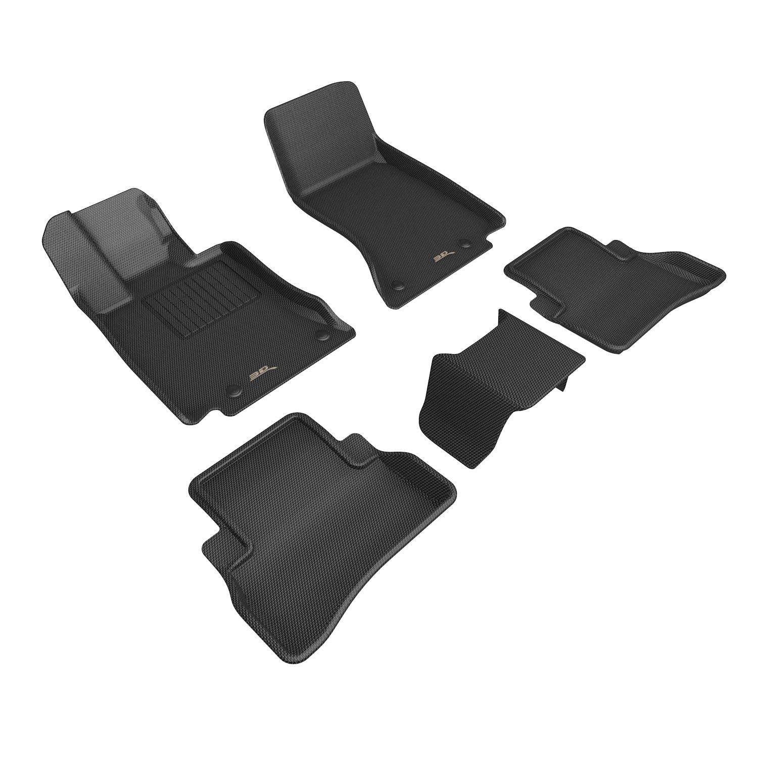 3D Maxpider 2024-2025 Mercedes-Benz E-Class Sedan W214 All-Terrain X214 Kagu Black 1st 2nd Row Floor Mat L1MB19101509