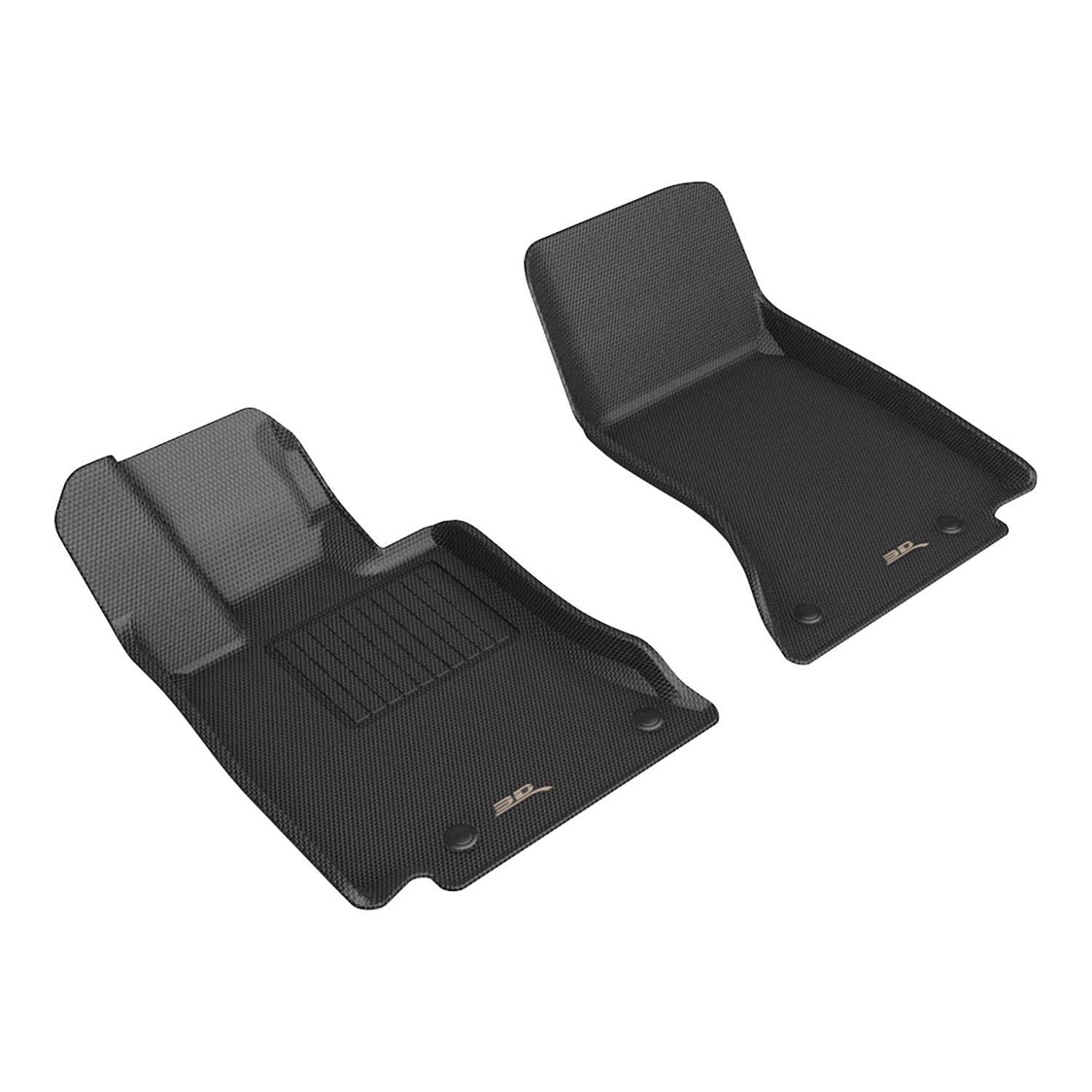 3D Maxpider 2024-2025 Mercedes-Benz E-Class Sedan W214 All-Terrain X214 Kagu Black 1st Row Floor Mat L1MB19111509