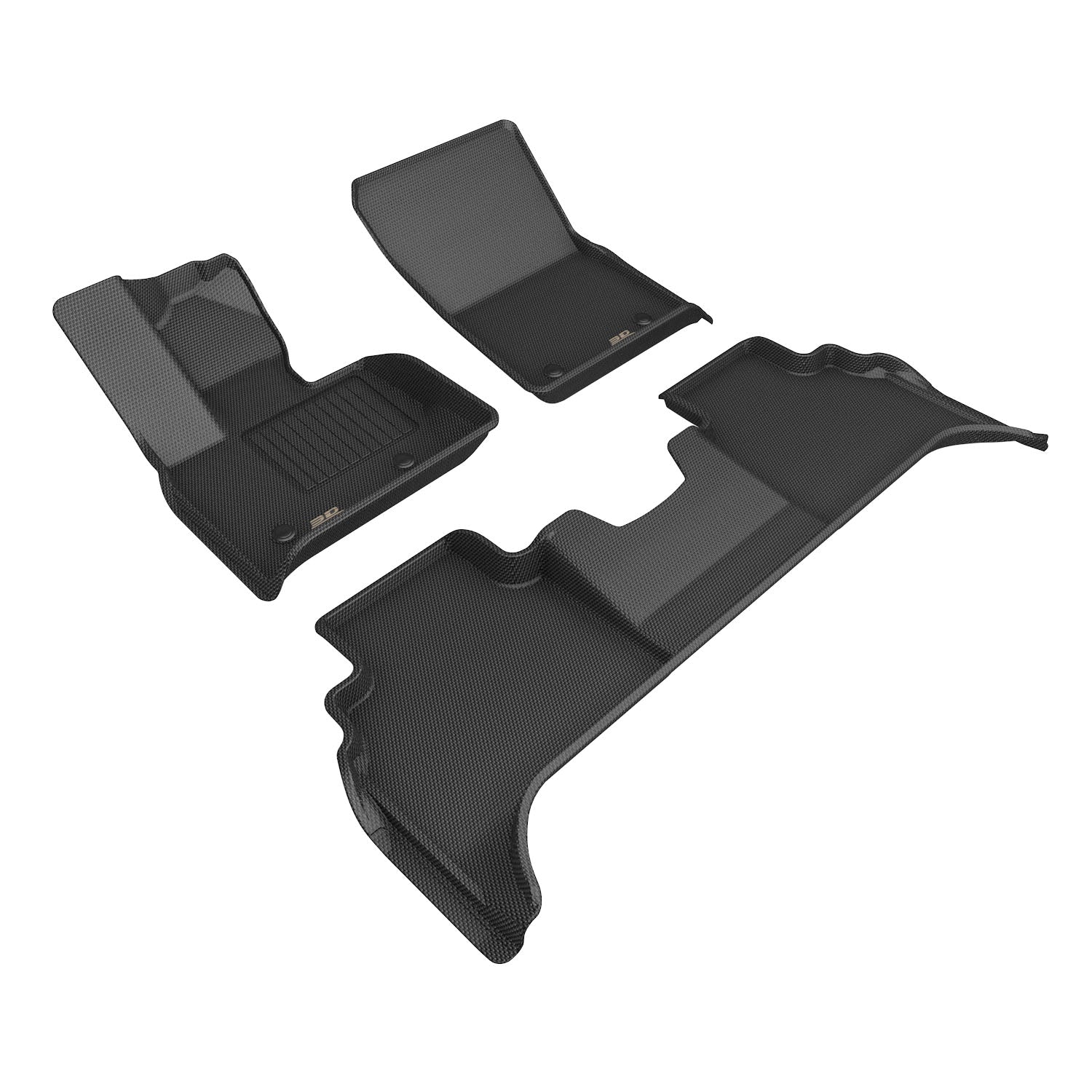 3D Maxpider 2025-2026 Mercedes-Benz G-Class W465 Kagu Black 1st 2nd Rows Floor Mats L1MB19801509