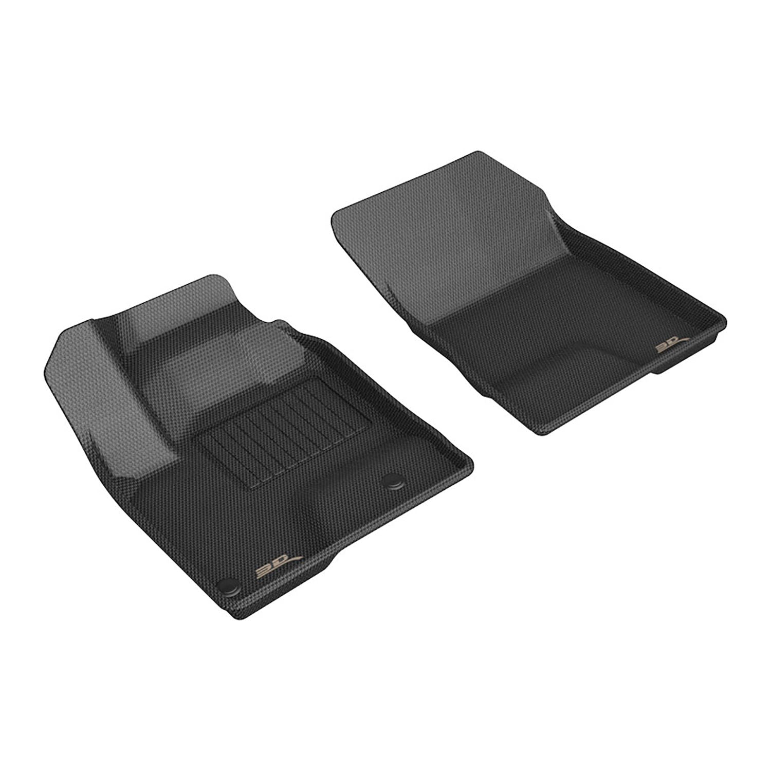3D Maxpider 2022-2025 Mitsubishi Outlander Phev Kagu Black 1st Row Floor Mat L1MT07311509