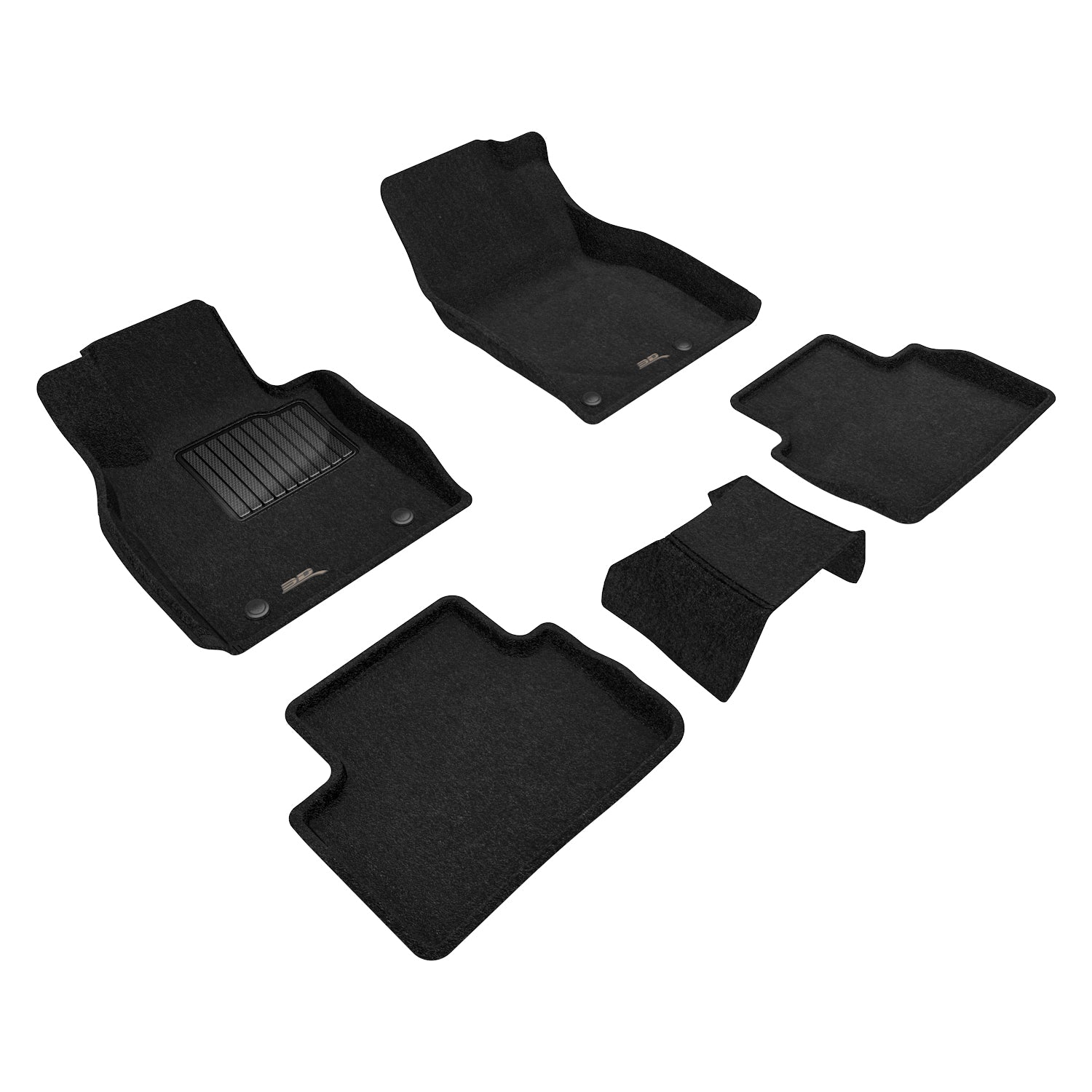 3D Maxpider 2019-2025 Mazda Cx-30 Elegant Black 1st 2nd Rows Floor Mats L1MZ06704709