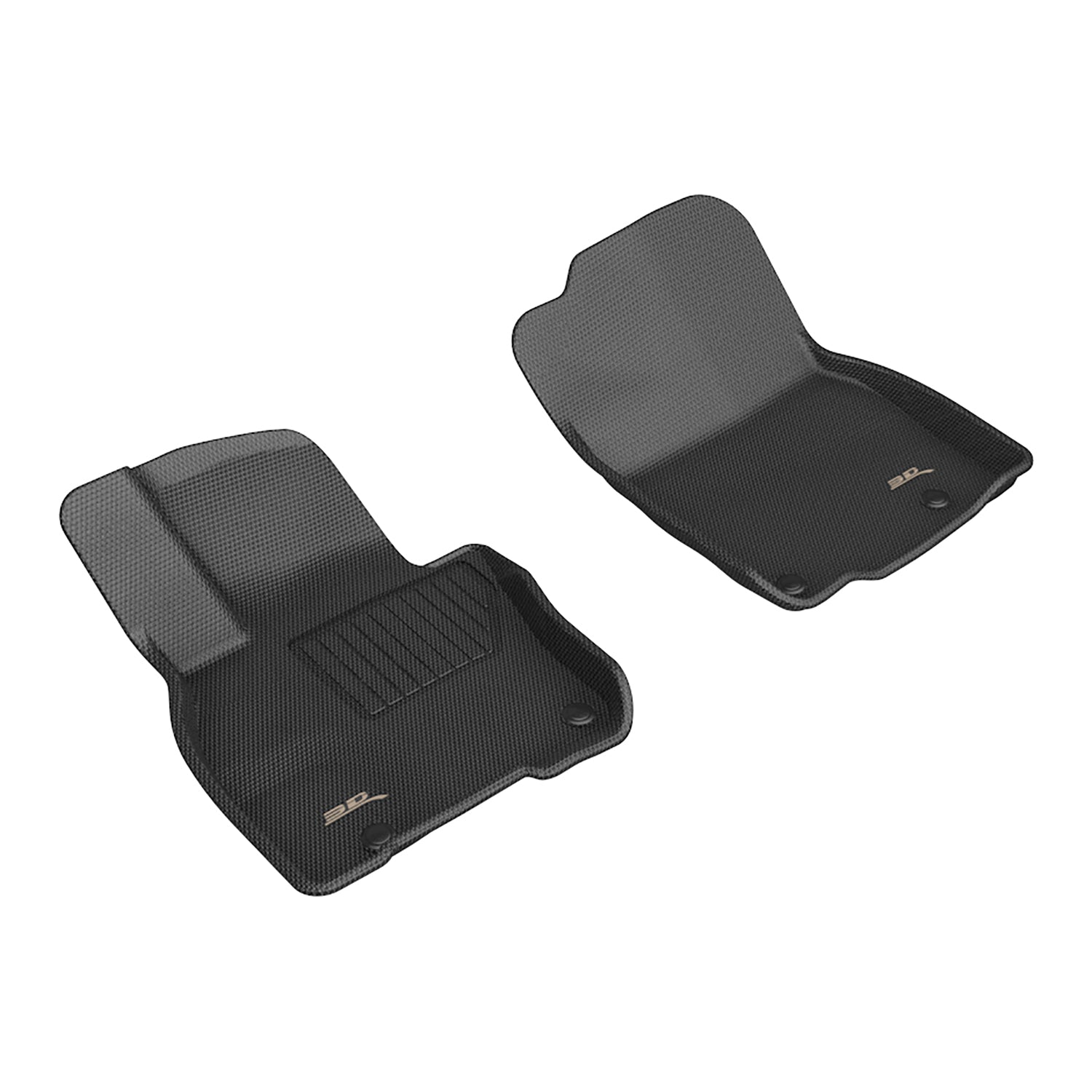 3D Maxpider 2024-2025 Mazda CX-90 Kagu Black 1st Row Floor Mats L1MZ08511509