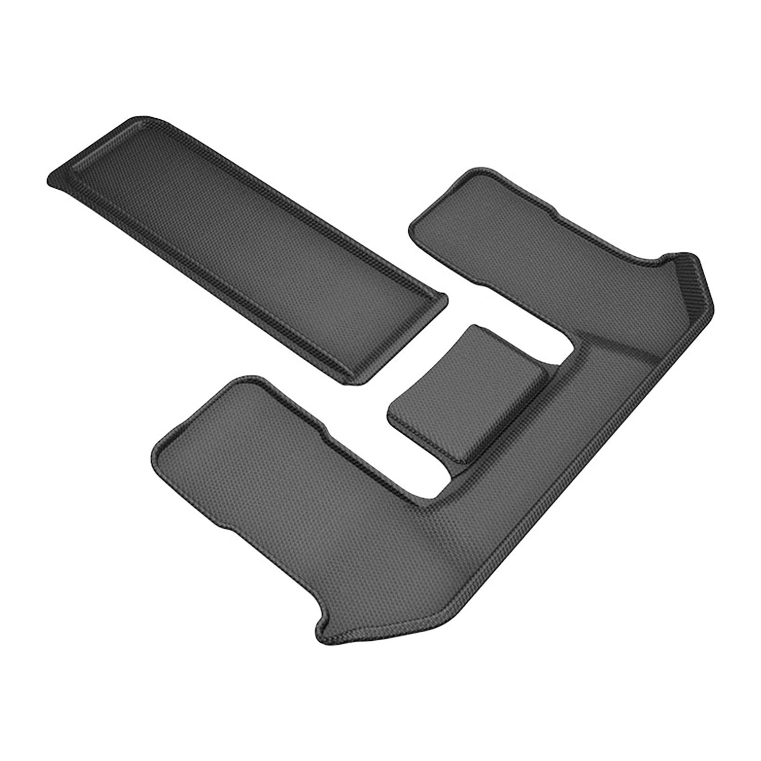 3D Maxpider 2024-2025 Mazda CX-90 6&7-Seat Kagu Black 3rd Row Floor Mats L1MZ08831509