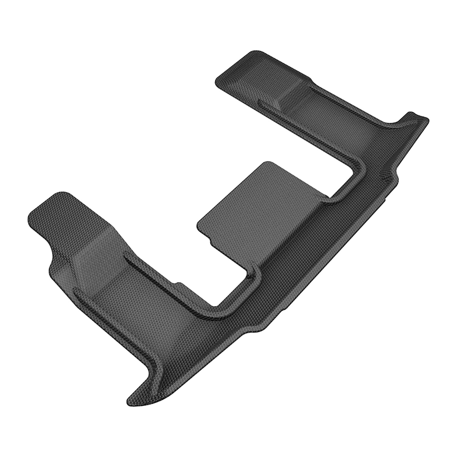 3D Maxpider 2022-2024 Nissan Pathfinder 7-Seat 2022-2025 Infiniti Qx60 6-Seat Kagu 3rd Row Floor Mats Carbon Fiber Embossed Pattern Black L1NS14931509