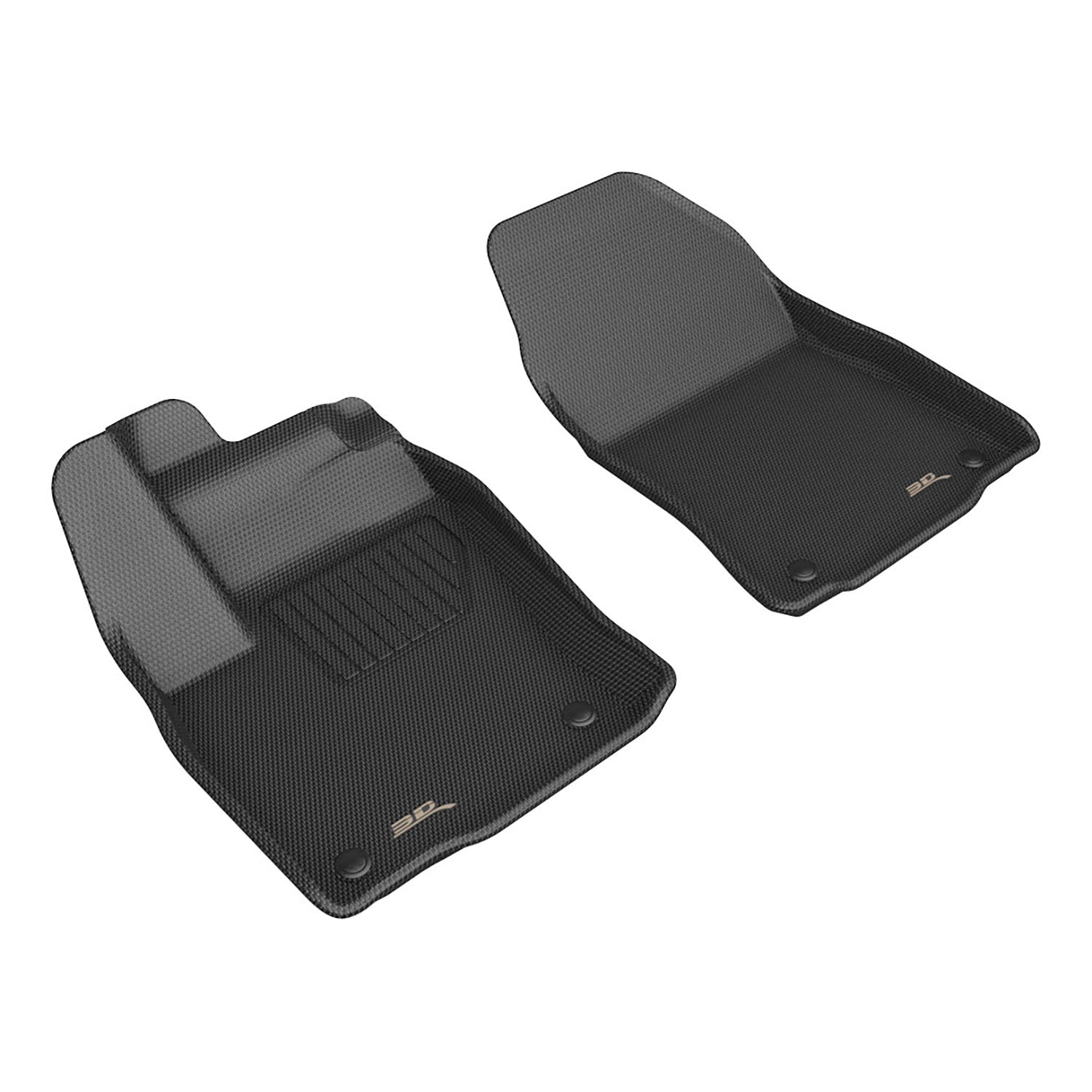 3D Maxpider 2025-2026 Nissan Kicks Kagu Black 1st Rows Floor Mats L1NS15411509
