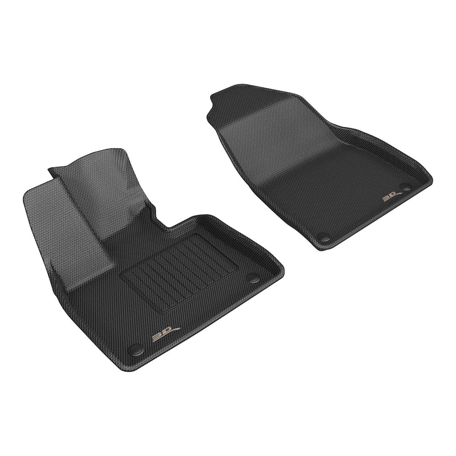 3D Maxpider 2025-2026 Polestar Polestar 3 Kagu Black 1st Rows Floor Mat L1PS00311509
