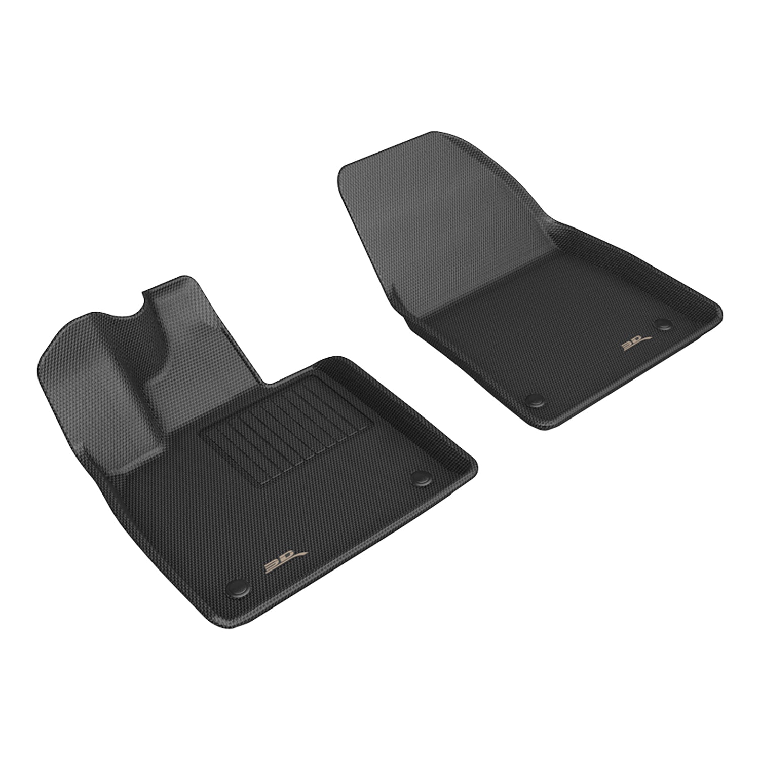 3D Maxpider 2025-2026 Polestar 4 Kagu Black 1st Rows Floor Mats L1PS00511509