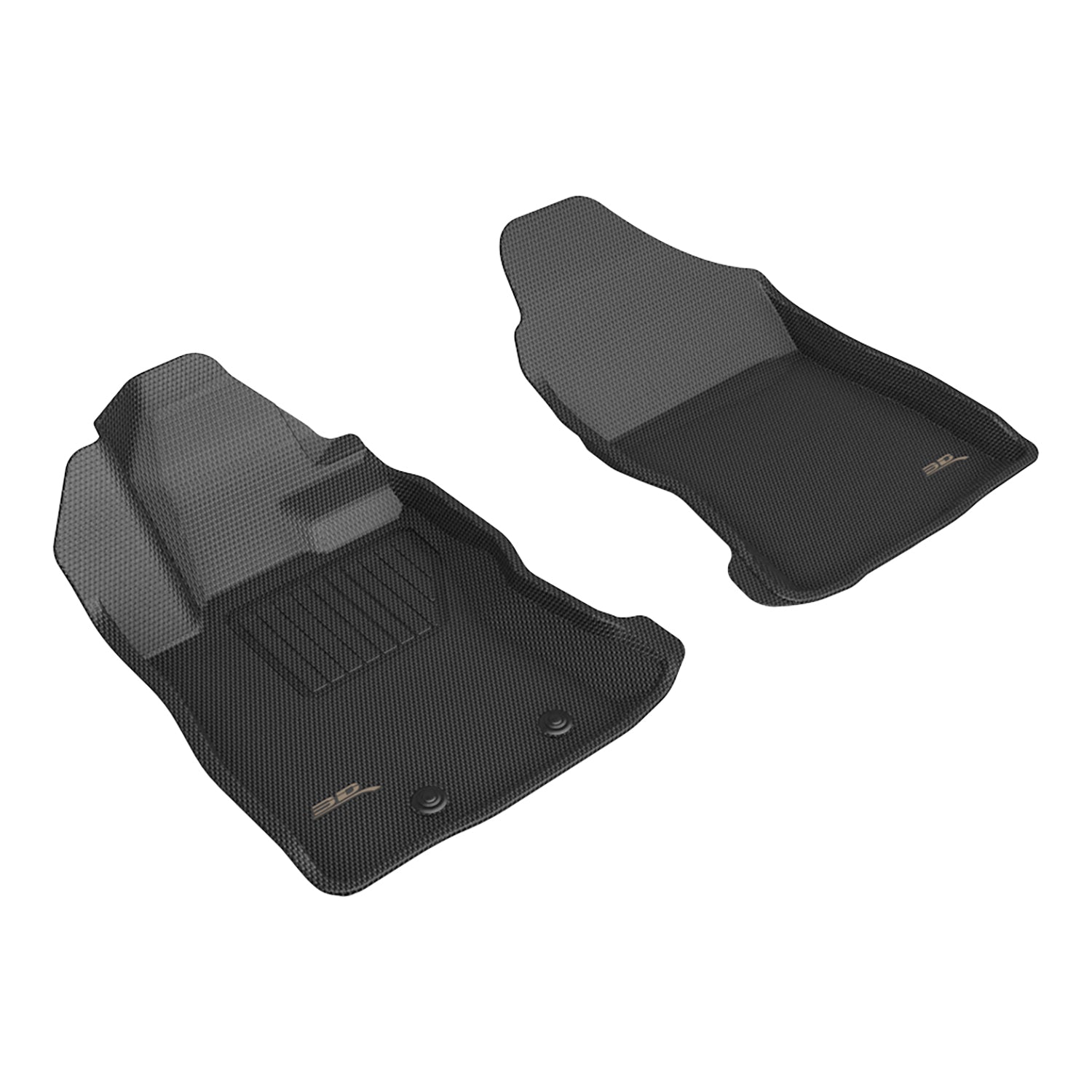 3D Maxpider 2024-2025 Subaru Crosstrek Kagu Black 1st Row Floor Mats L1SB04011509