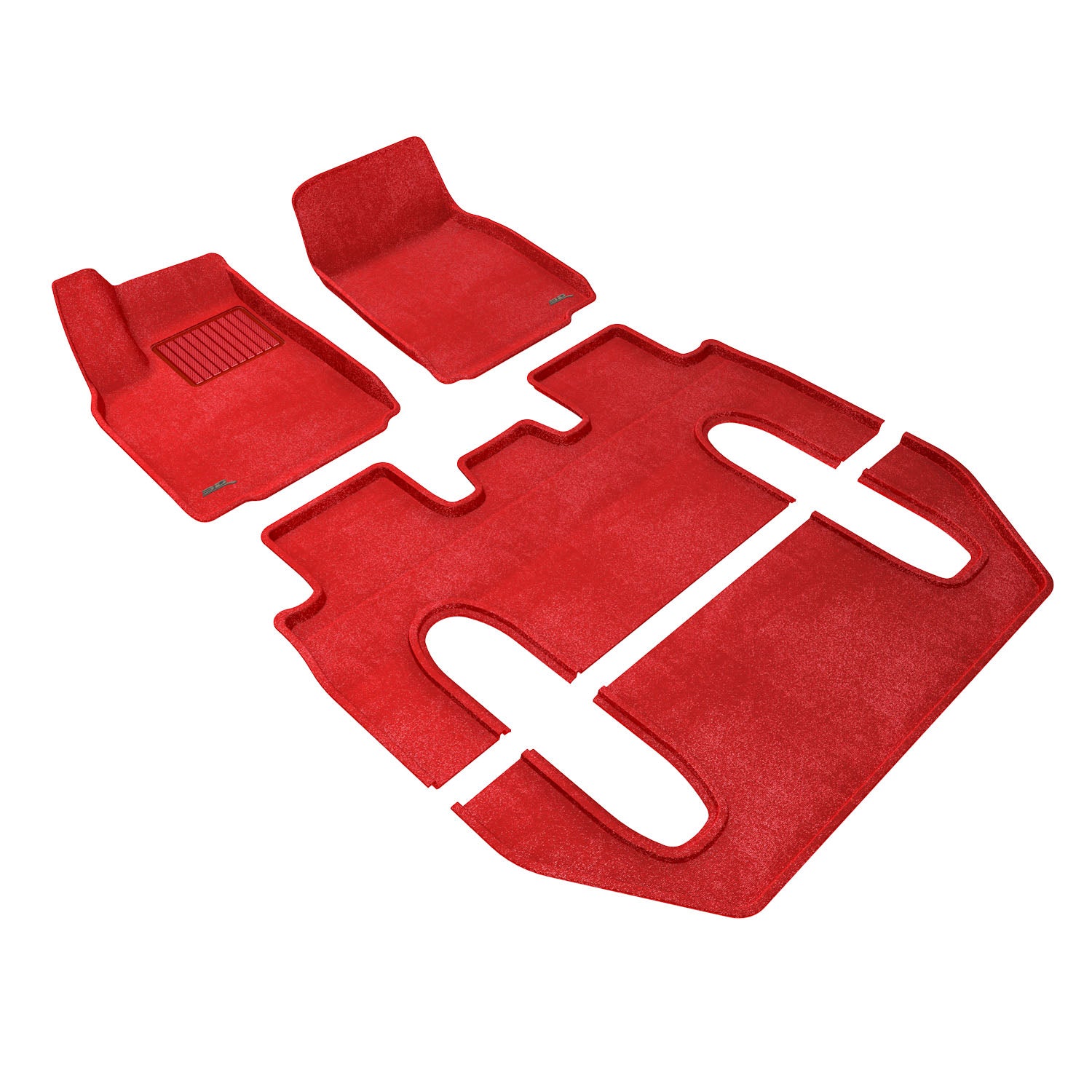 3D Maxpider 2022-2026 Tesla Model X Premium Red 1st 2nd 3rd Rows Floor Mat L1TL04304003