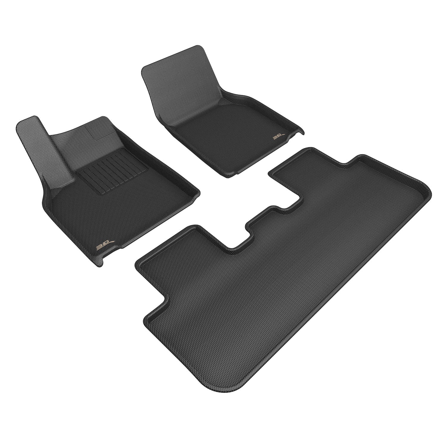 3D Maxpider 2026 Tesla Model Y Juniper Kagu Black 1st Row 2nd Row Floor Mats L1TL05401509