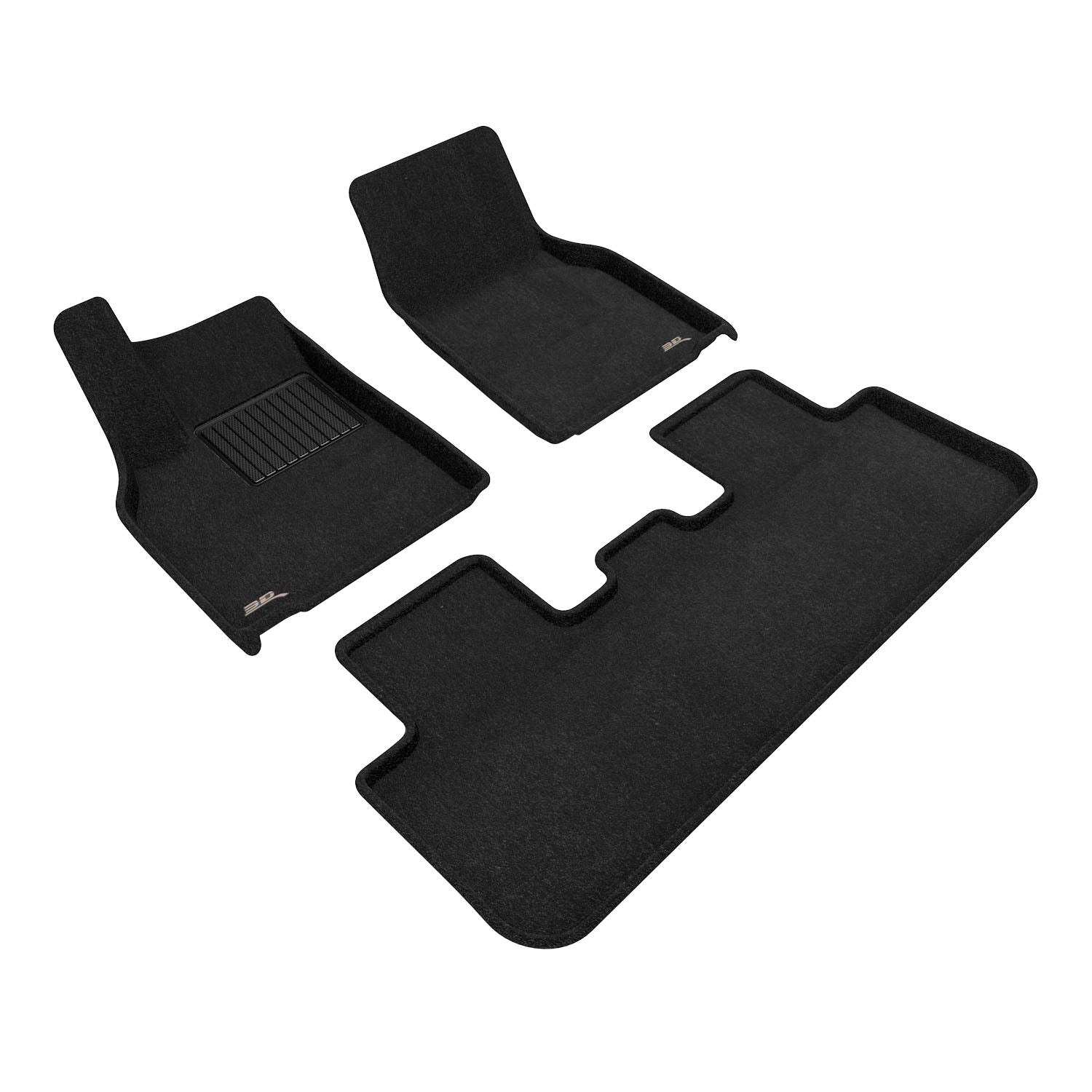 3D Maxpider 2026 Tesla Model Y Juniper Elegant Black 1st 2nd Rows Floor Mats L1TL05404709