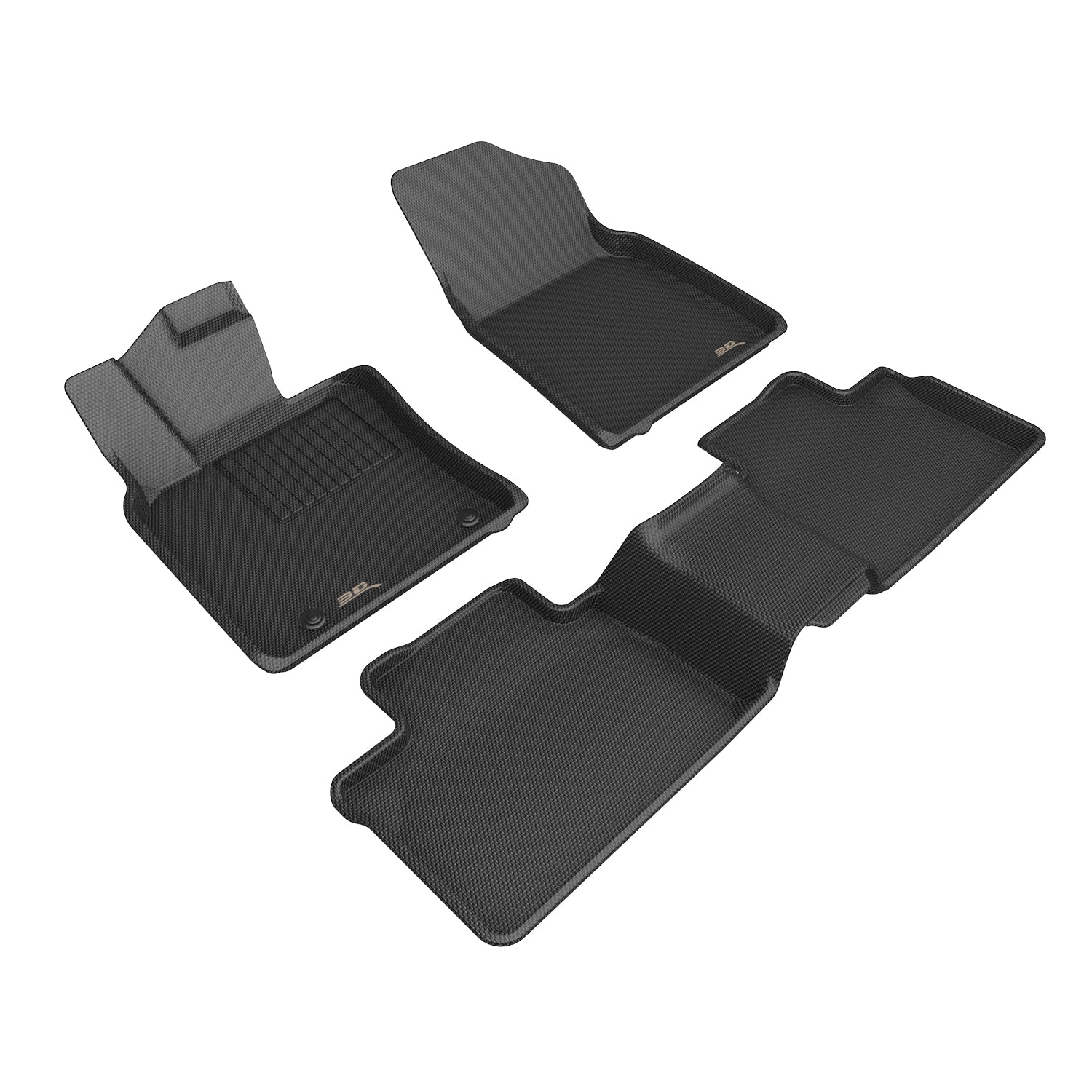 3D Maxpider 2025-2026 Toyota Camry Hybrid Kagu Black 1st 2nd Rows Floor Mats L1TY32401509