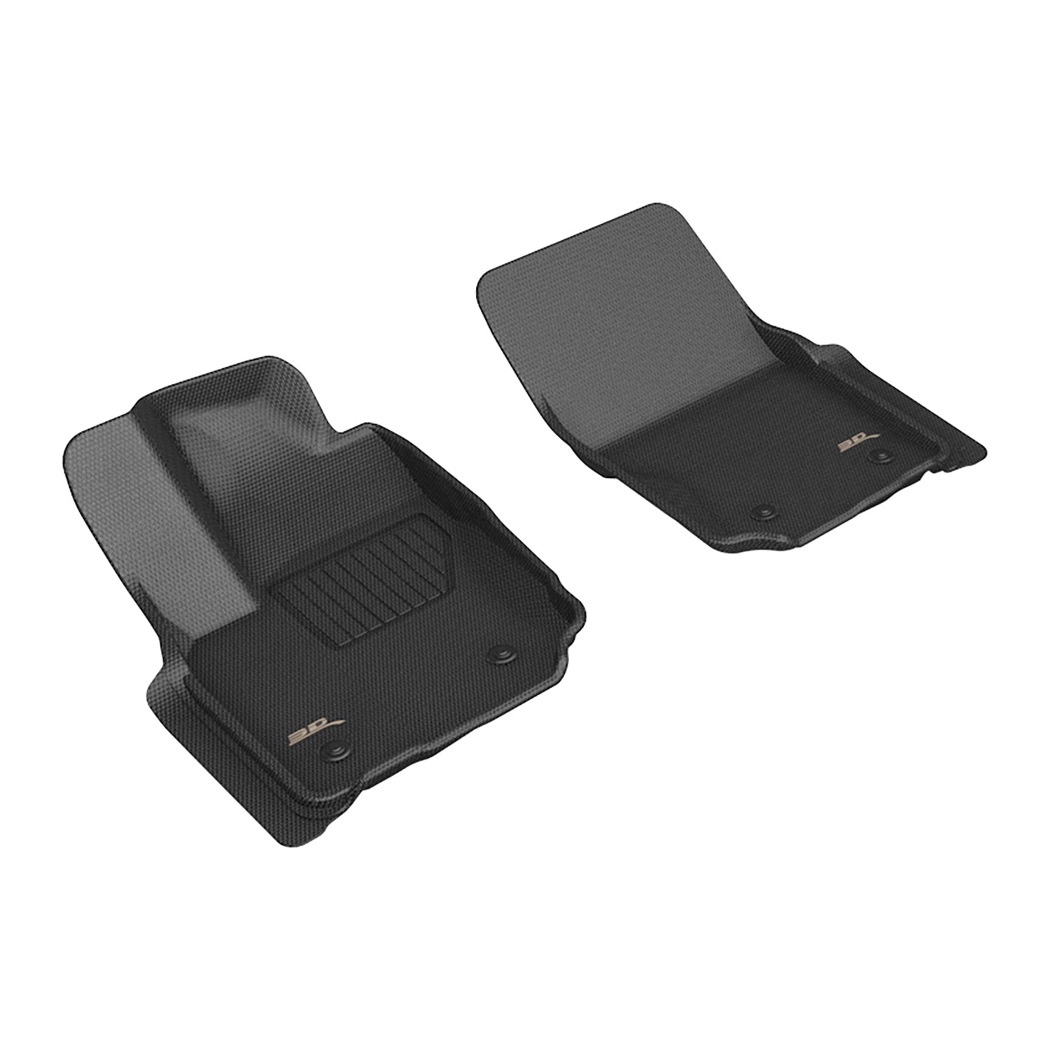 3D Maxpider 2025-2026 Toyota 4Runner Gas Hybrid Kagu Black 1st Rows Floor Mat L1TY33111509