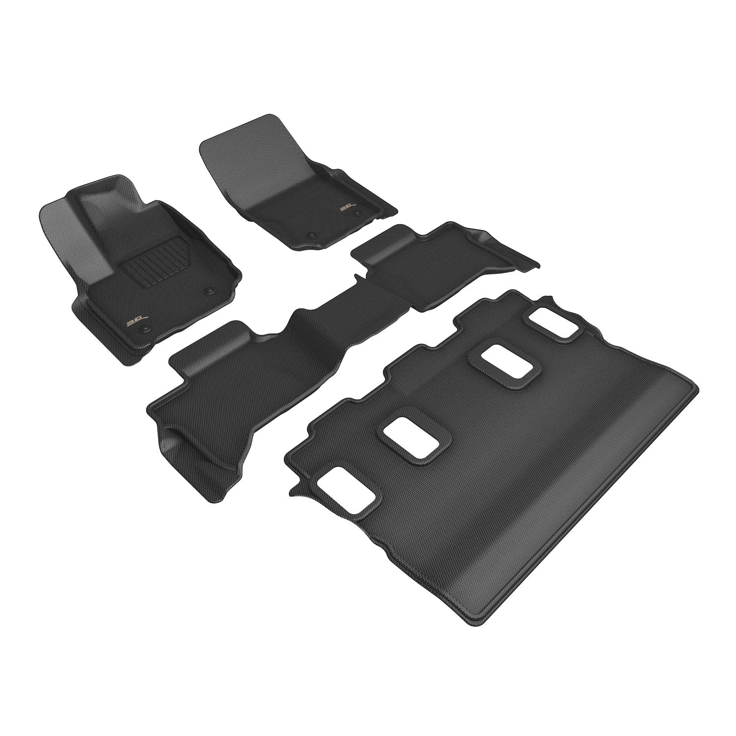 3D Maxpider 2025-2026 Toyota 4Runner Gas 7-Seat 1st 2nd 3rd Rows Floor Mat L1TY34001509