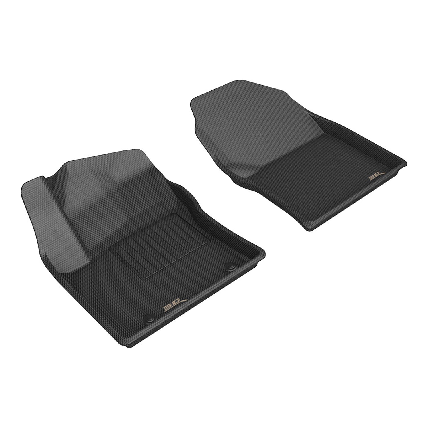 3D Maxpider 2025-2026 Toyota Corolla Cross Hybrid Kagu Black 1st Rows Floor Mat L1TY34111509