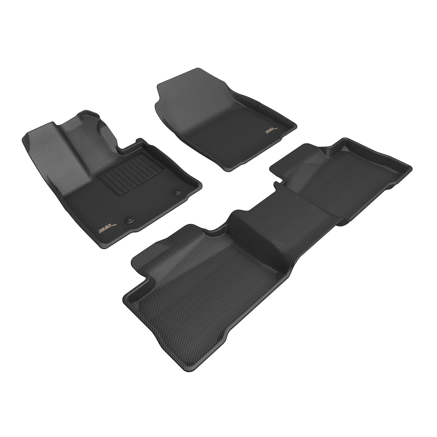 3D Maxpider 2026 Toyota RAV4 Hybrid Kagu Black 1st 2nd Rows Floor Mats L1TY35301509