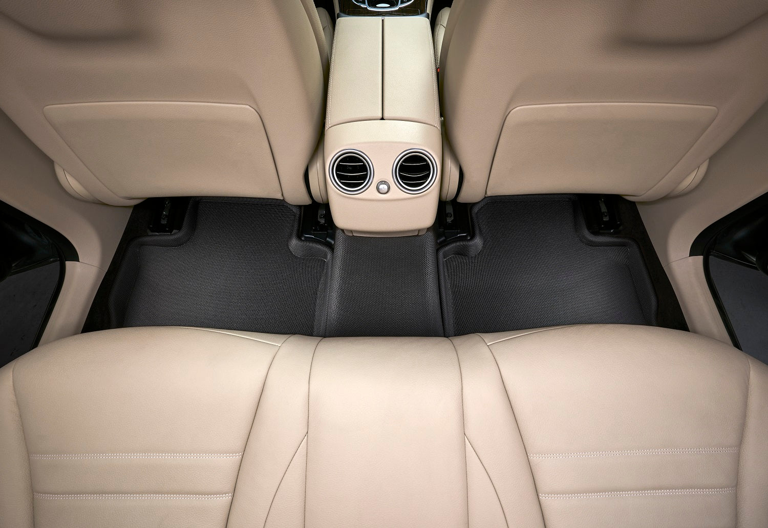 3D Maxpider 2025-2026 Polestar Polestar 3 Kagu Black 2nd Rows Floor Mat L1PS00321509