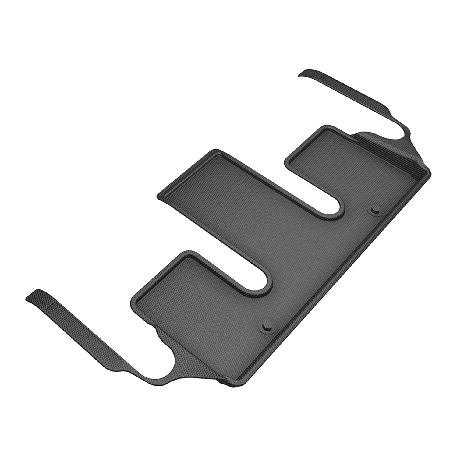 3D Maxpider 2024 Kia Ev9 6-Seat Kagu 3rd Row Floor Mats Carbon Fiber Embossed Pattern Black L1KA08331509