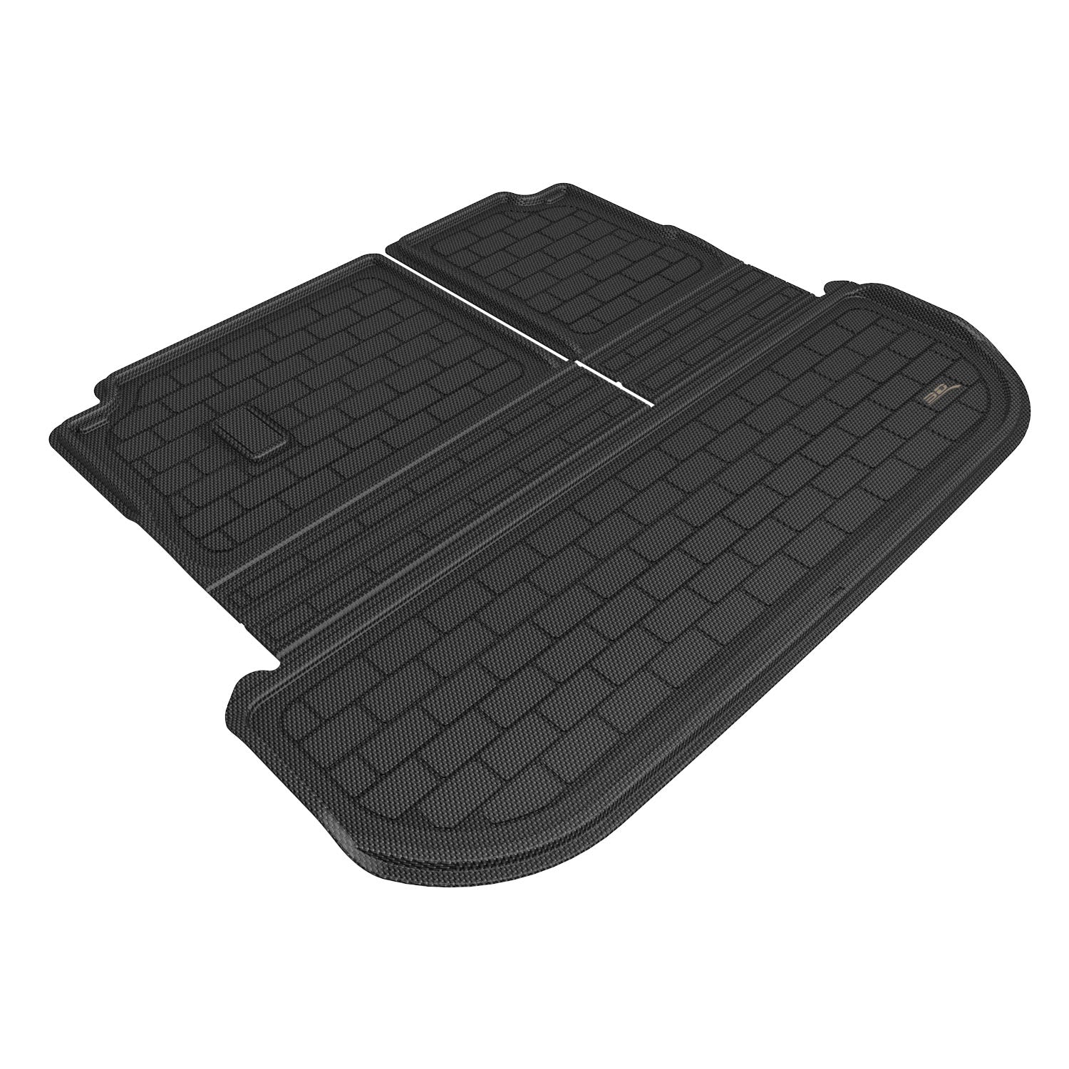 3D Maxpider 2022-2025 Infiniti Qx60 Kagu Carbon Fiber Embossed Pattern Cargo Liner Black M1IN0321309