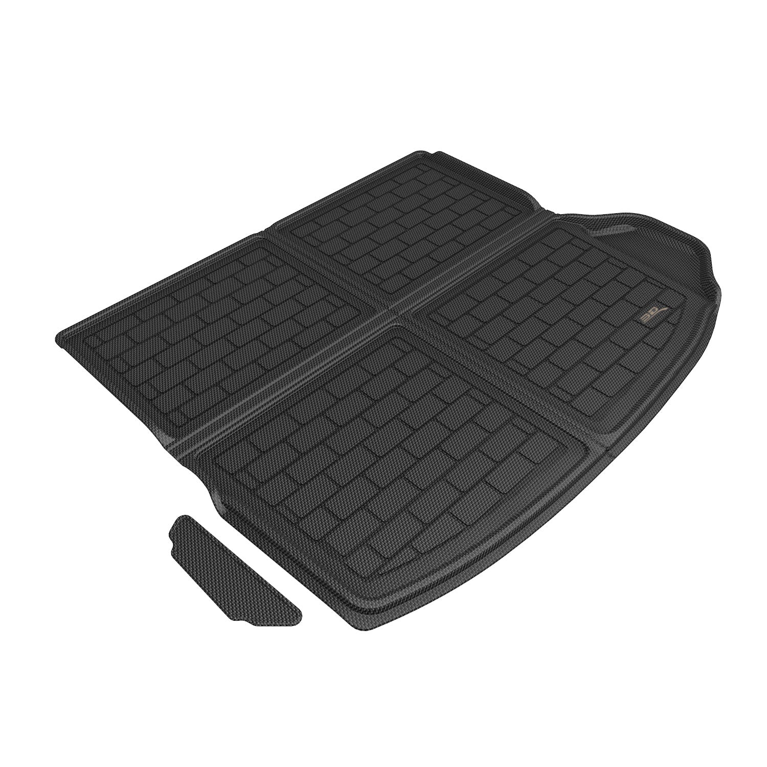 3D Maxpider 2022-2024 Jeep Grand Cherokee 4XE WL Kagu Cargo Liner Carbon Fiber Embossed Pattern Black M1JP0311309