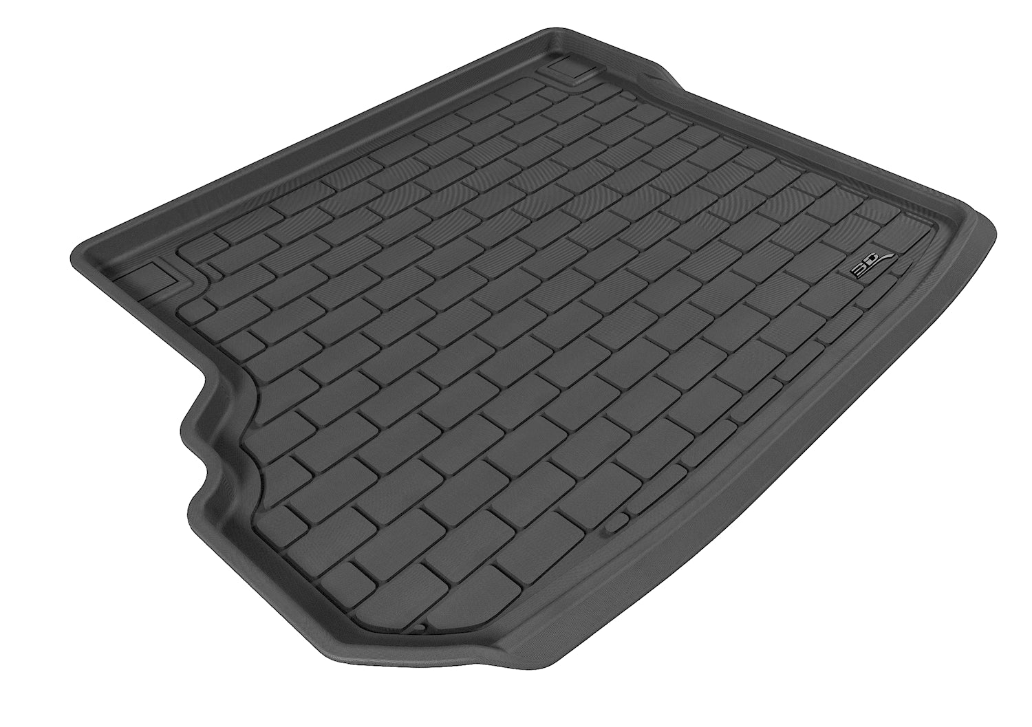 3D Maxpider 2009-2015 Mercedes Benz GLK Class 350 X204 Kagu Carbon Fiber Embossed Pattern Cargo liner Black M1MB0511309