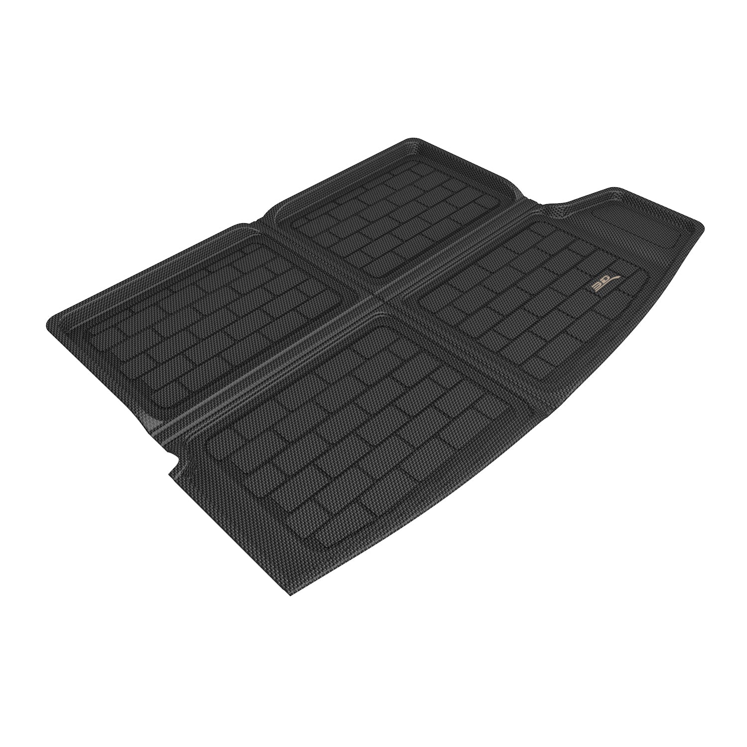 3D Maxpider 2024 Mini Countryman Cargo Tray In Upper Position With Net Kagu Black Foldable Cargo Liner M1MN0221309