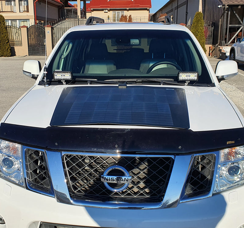 Lensun 2012-2021 Nissan Pathfinder 4th Gen 90W Hood Bonnet Solar Panel
