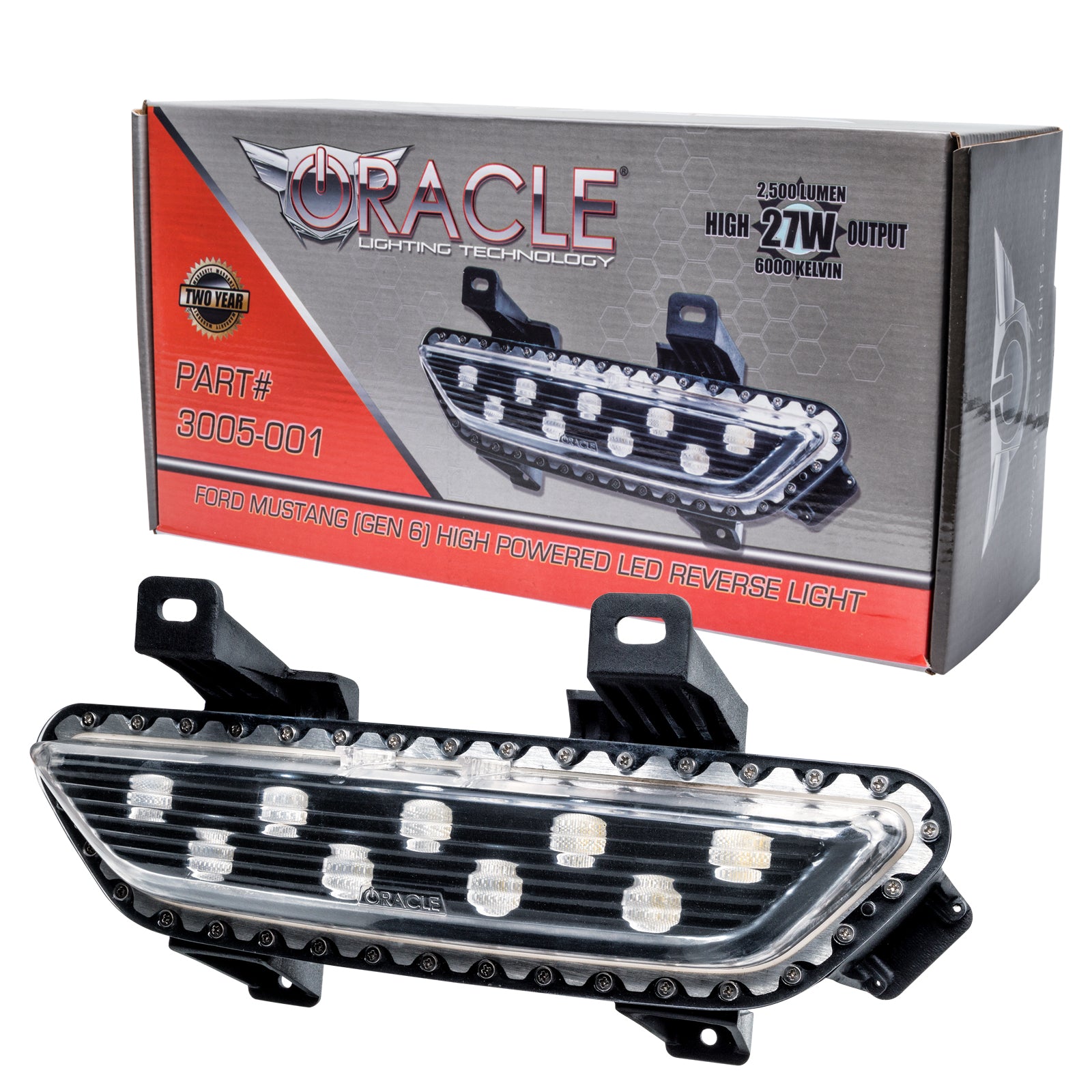 Oracle Lighting 2015-2017 Ford Mustang High Output LED Reverse Light Clear Lens 3005-001