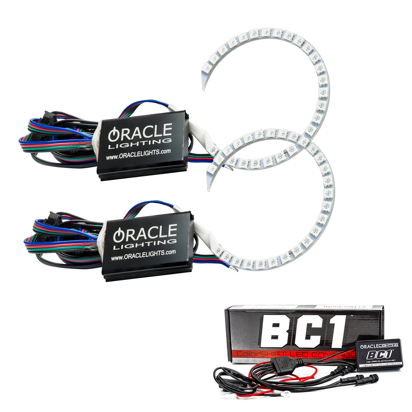 Oracle Lighting 2015-2023 Dodge Charger LED Headlight Projector Halo Kit 3944-335