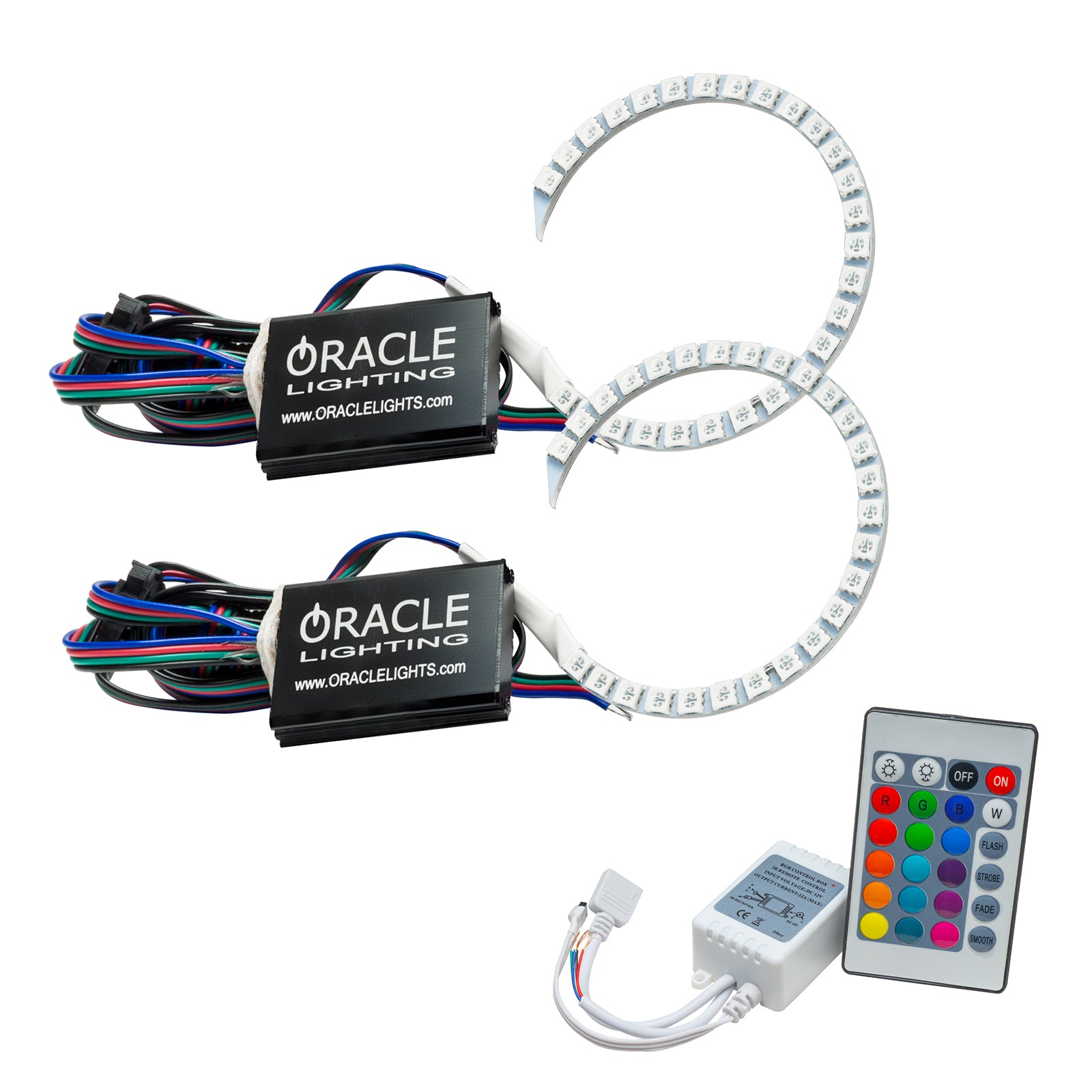 Oracle Lighting 2015-2023 Dodge Charger LED Headlight Projector Halo Kit 3944-504