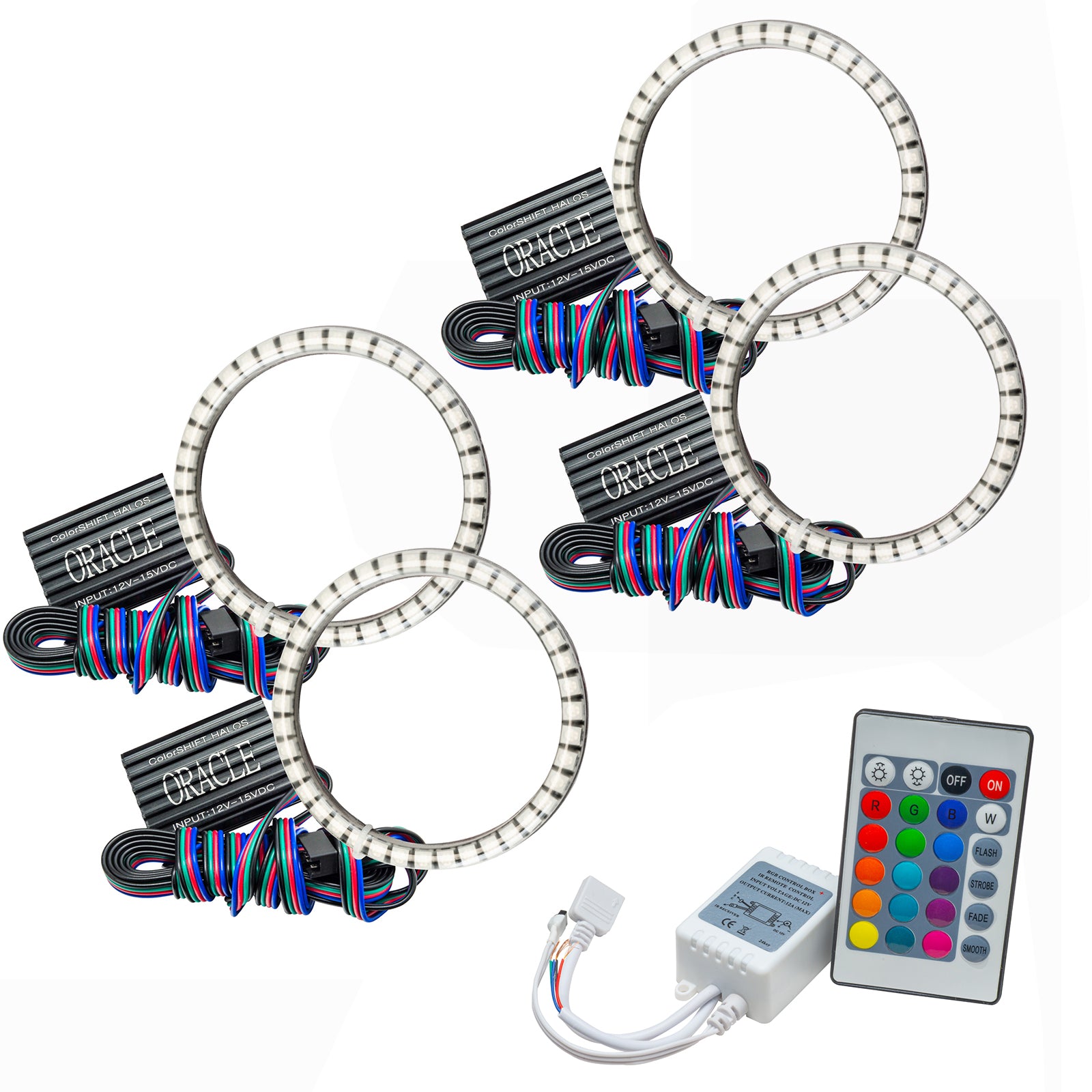 Oracle Lighting 2015-2019 Polaris Slingshot Surface Mount LED Headlight Halo Kit 3946-504