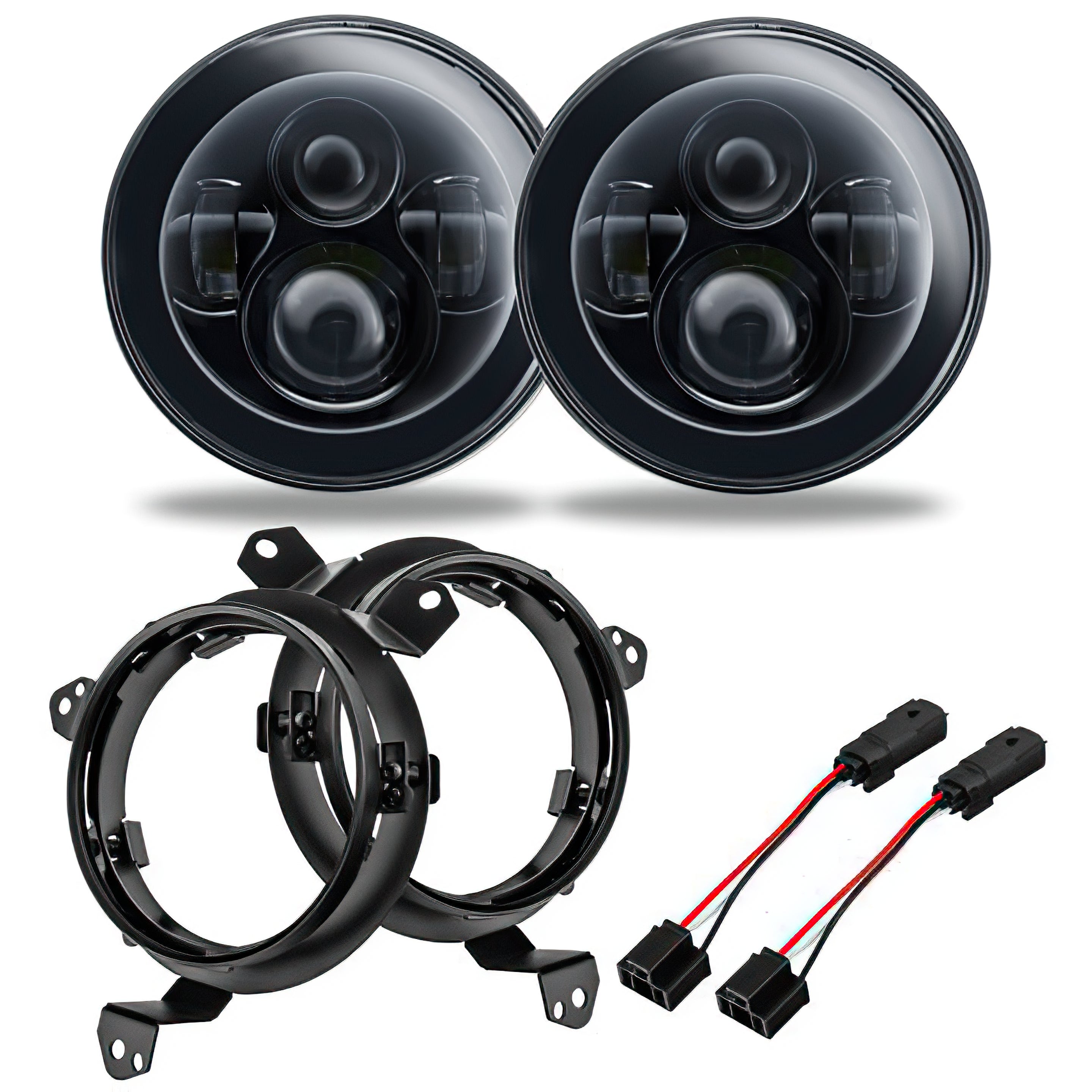 Oracle Lighting Jeep Wrangler JL Gladiator JT 7in High Powered Pair LED Headlights 5769J-504