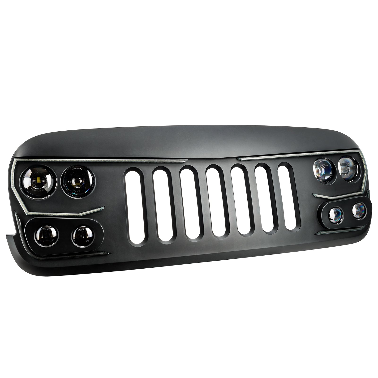 Oracle Lighting 2007-2018 Jeep Wrangler JK VECTOR Series Full LED Grill 5817-PRO