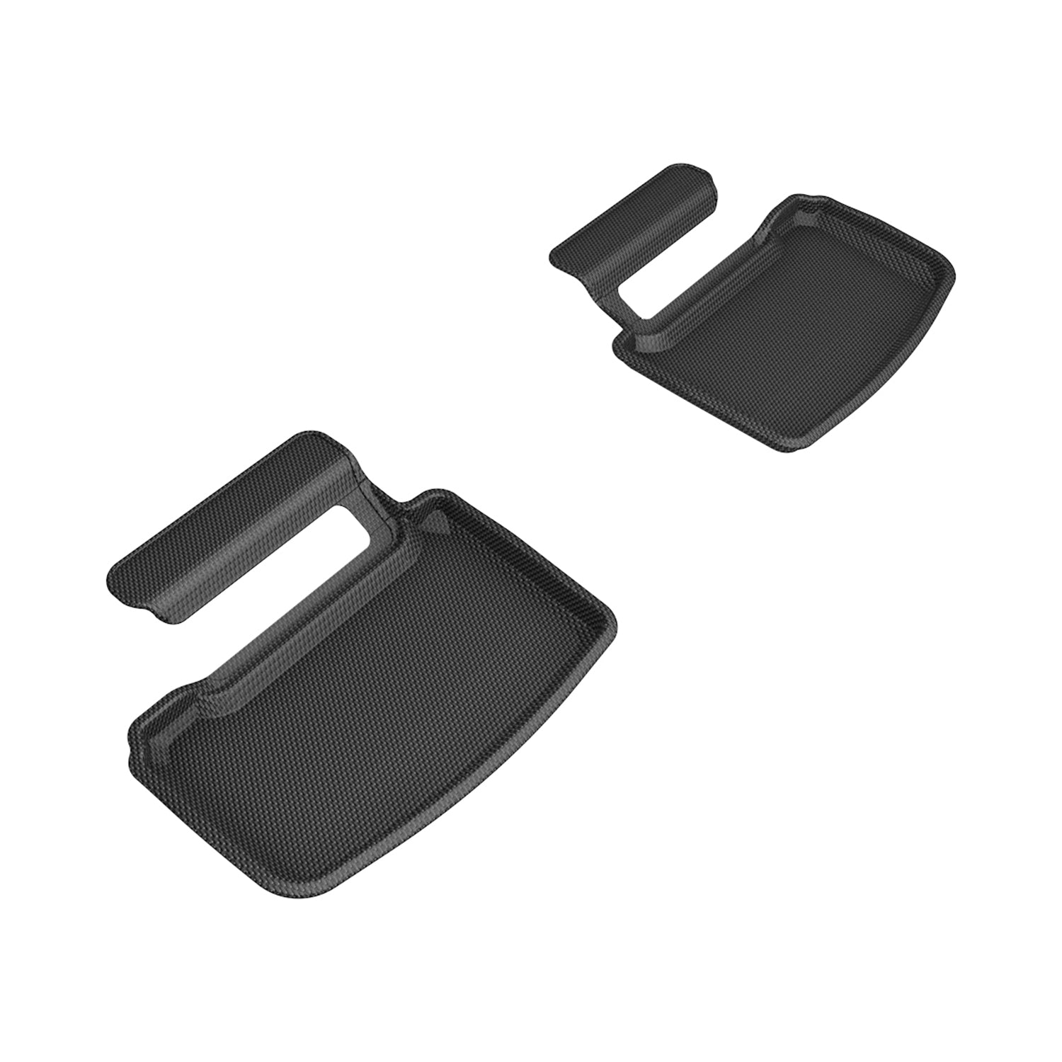 3D Maxpider 2020-2023 Porsche Taycan 9J1 Custom Fit Kagu Floor Mat Black 2nd Row L1PO02721509