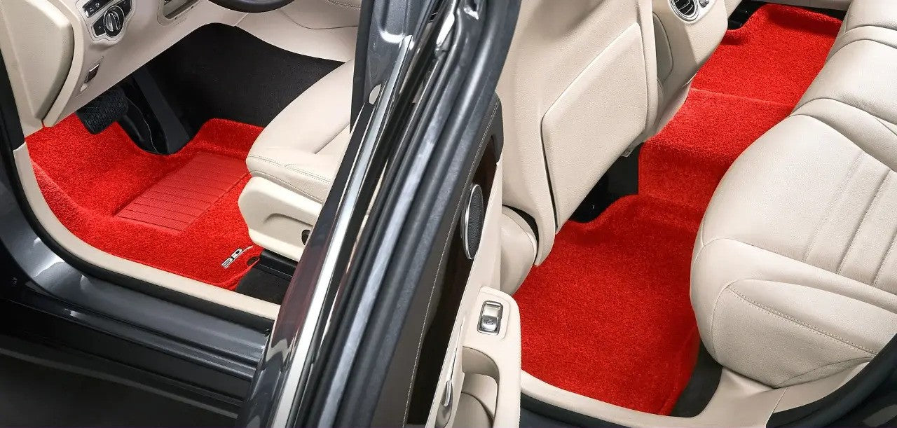 3D Maxpider 2022-2026 Tesla Model X Premium Red 1st 2nd 3rd Rows Floor Mat L1TL04304003