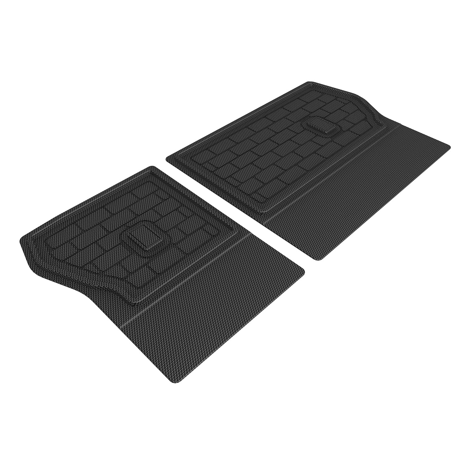 3D Maxpider 2022-2025 Hyundai Tucson Kagu Seat Back Protector Carbon Fiber Embossed Pattern Black Q1HY1191309