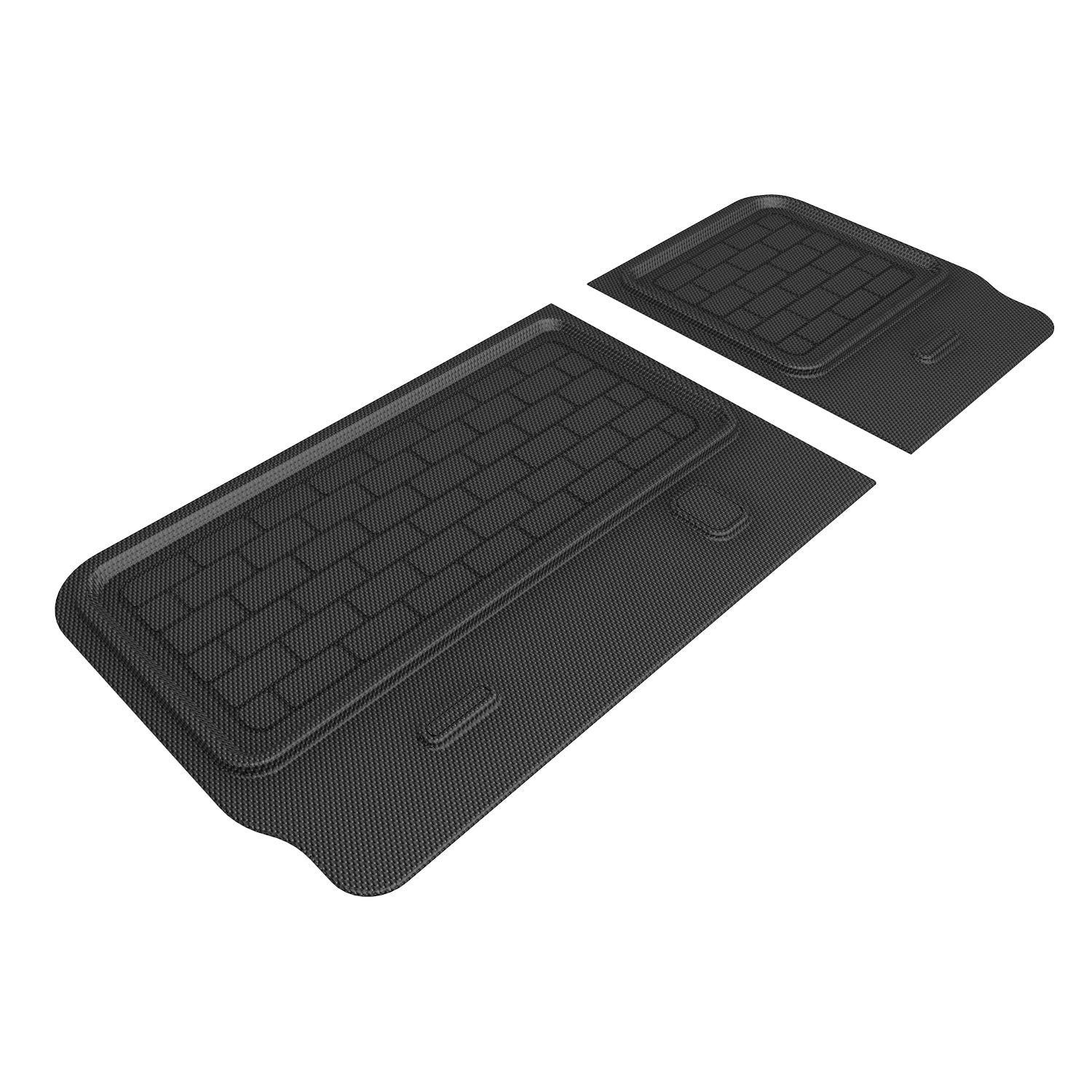 3D Maxpider 2022-2024 Tesla Model X 5 Seat 7 Seat 3Rd Row Kagu Black Seatback Protector Floor Mat Q1TL0461309