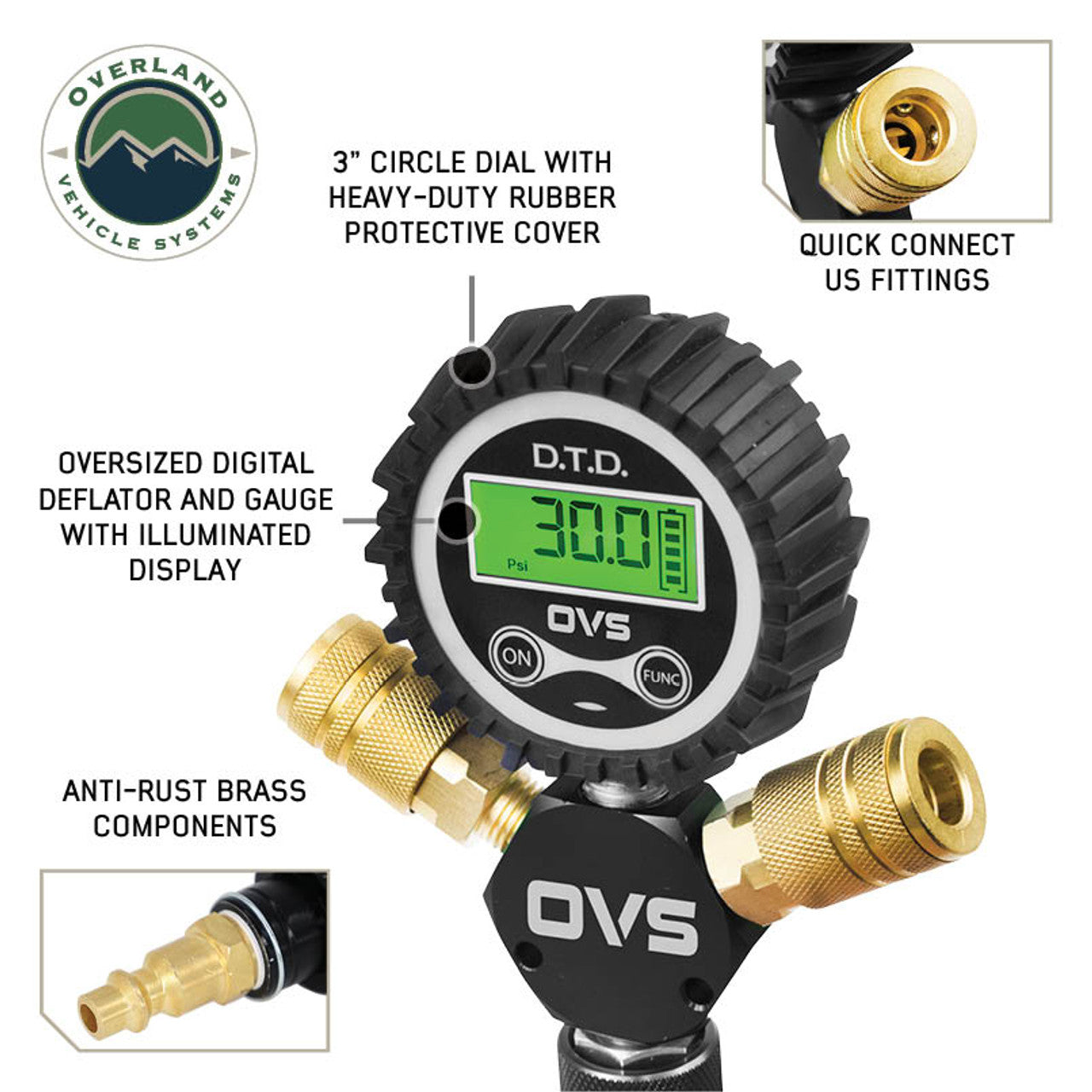 OVS Quick Flate 4 Tire Inflation Deflation Systems 87-9904