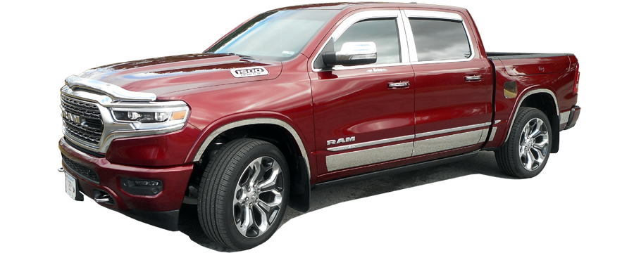 QAA 2019-2024 Dodge Ram Trucks 1Pc Stainless Steel Gas Door Cover Trim GC59935