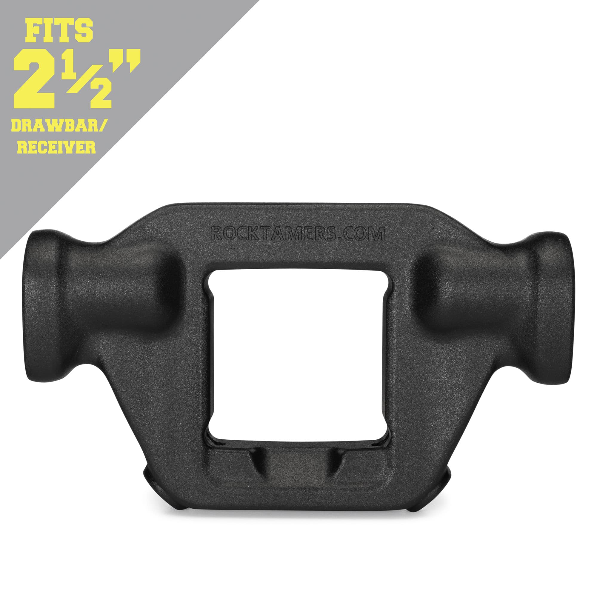 Rock Tamers Mudflap System Matte Black With SS Trim Plates For 2.5in Hitch 00110