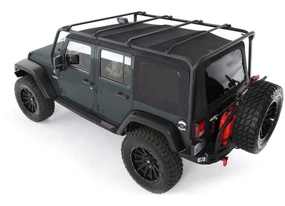 Smittybilt 2007-2018 Jeep Wrangler JK 4 Door SRC Roof Rack 300 Lb Rating Black Textured 76717
