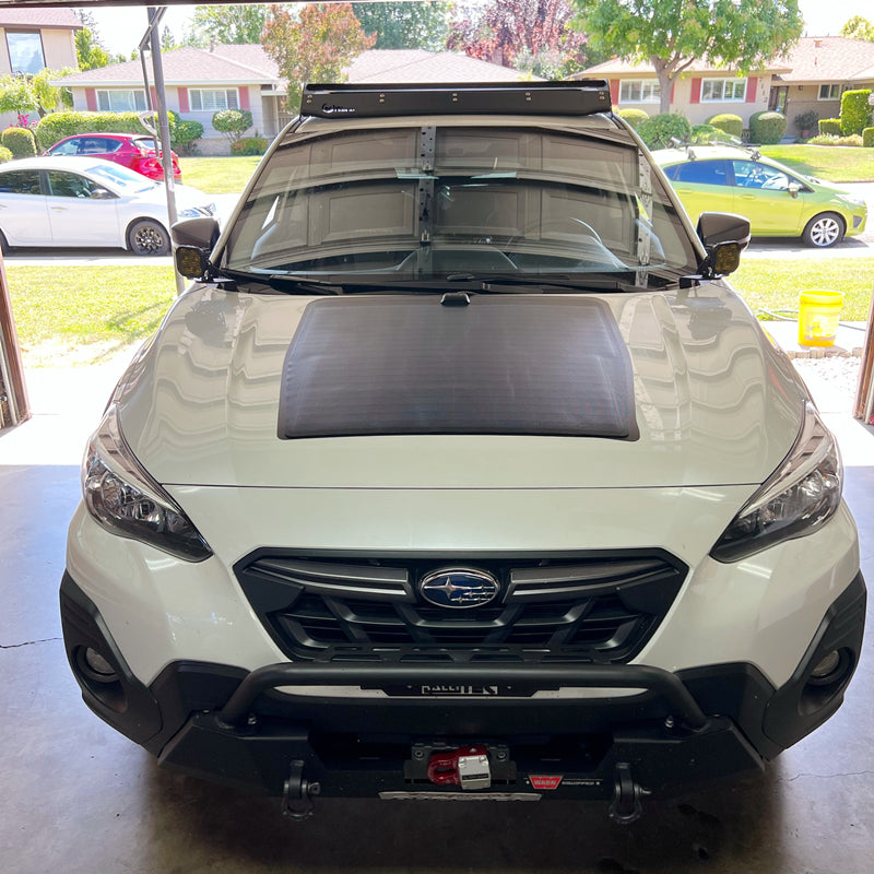 Lensun 2012-2025 Subaru Crosstrek 85W Hood Flexible Solar Panel