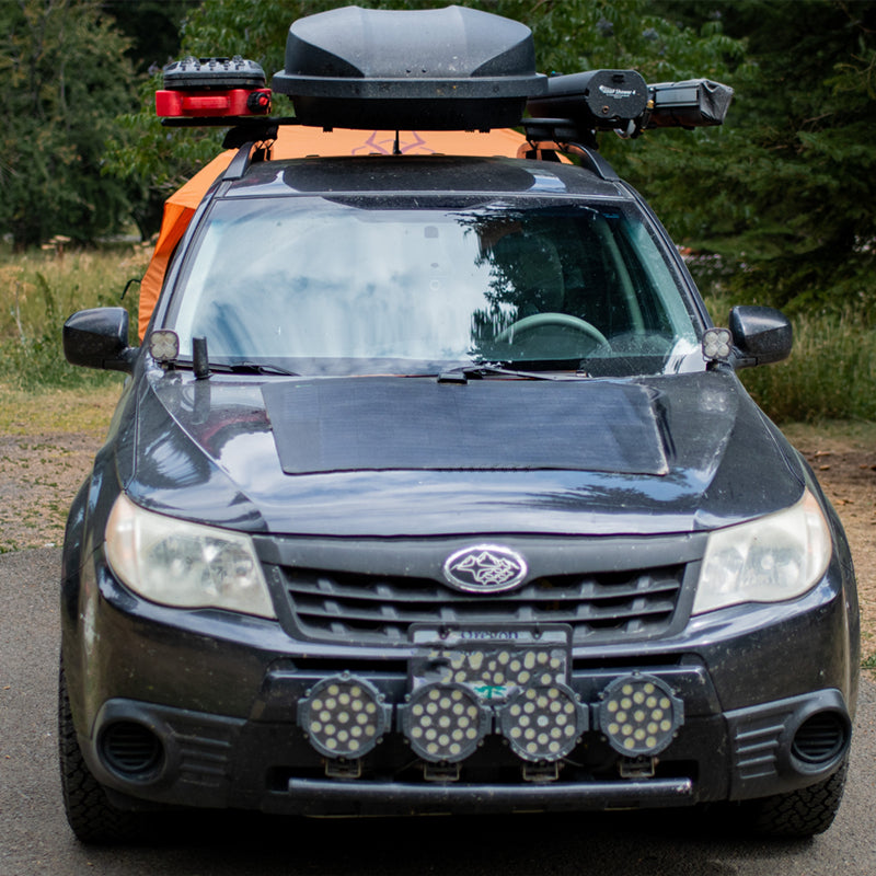 Lensun 2002-2013 Subaru Forester 85W Hood Flexible Solar Panel