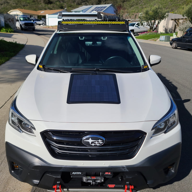 Lensun 2020-2025 Subaru Outback 6th Gen 70W Hood Flexible Solar Panel